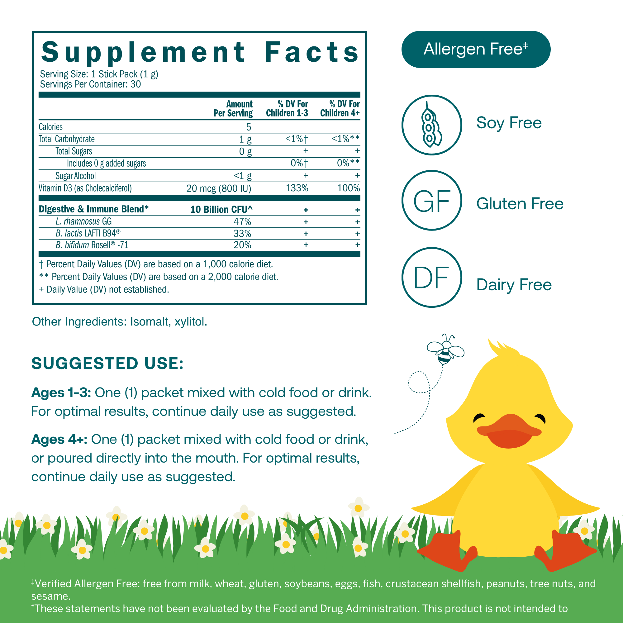 True Littles Daily Kids Probiotic + D3