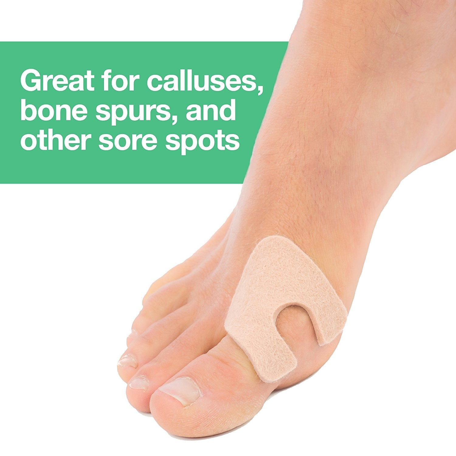 U-Shaped Felt Moleskin Callus Pads by ZenToes