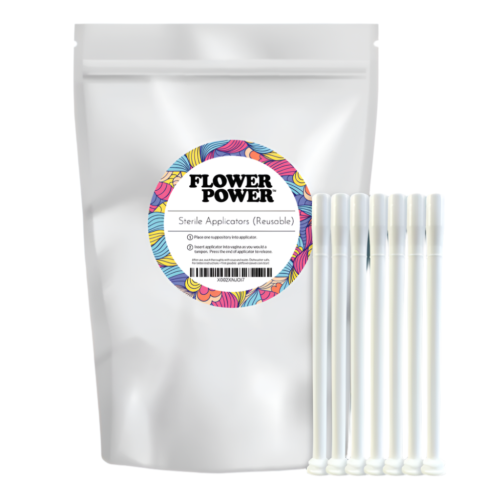Flower Power® Boric Acid Vaginal Suppository Applicators by FlowerPower™ Feminine Health