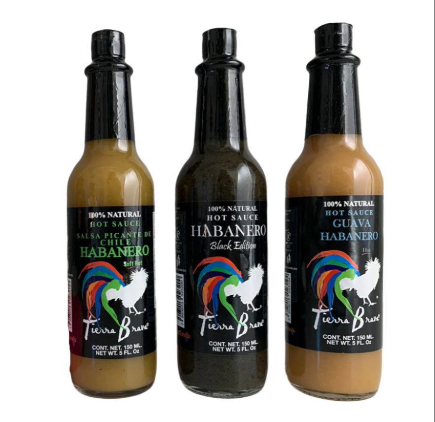 Habanero Hot Sauce Trio & Servilleta by Verve Culture