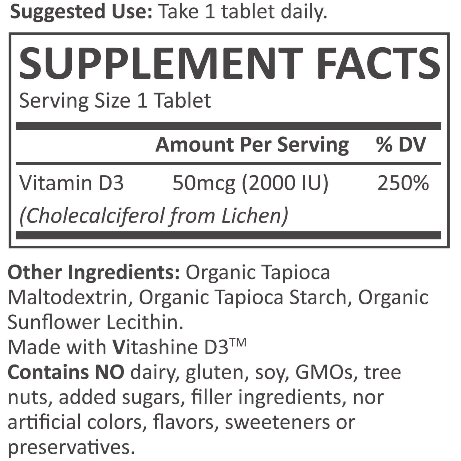 Plant-based Vitamin D Tablets