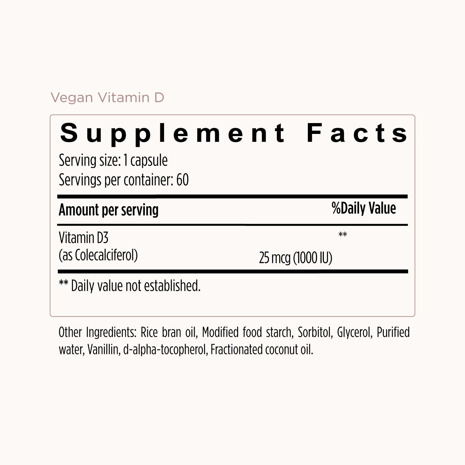 Vegan Vitamin D Formula
