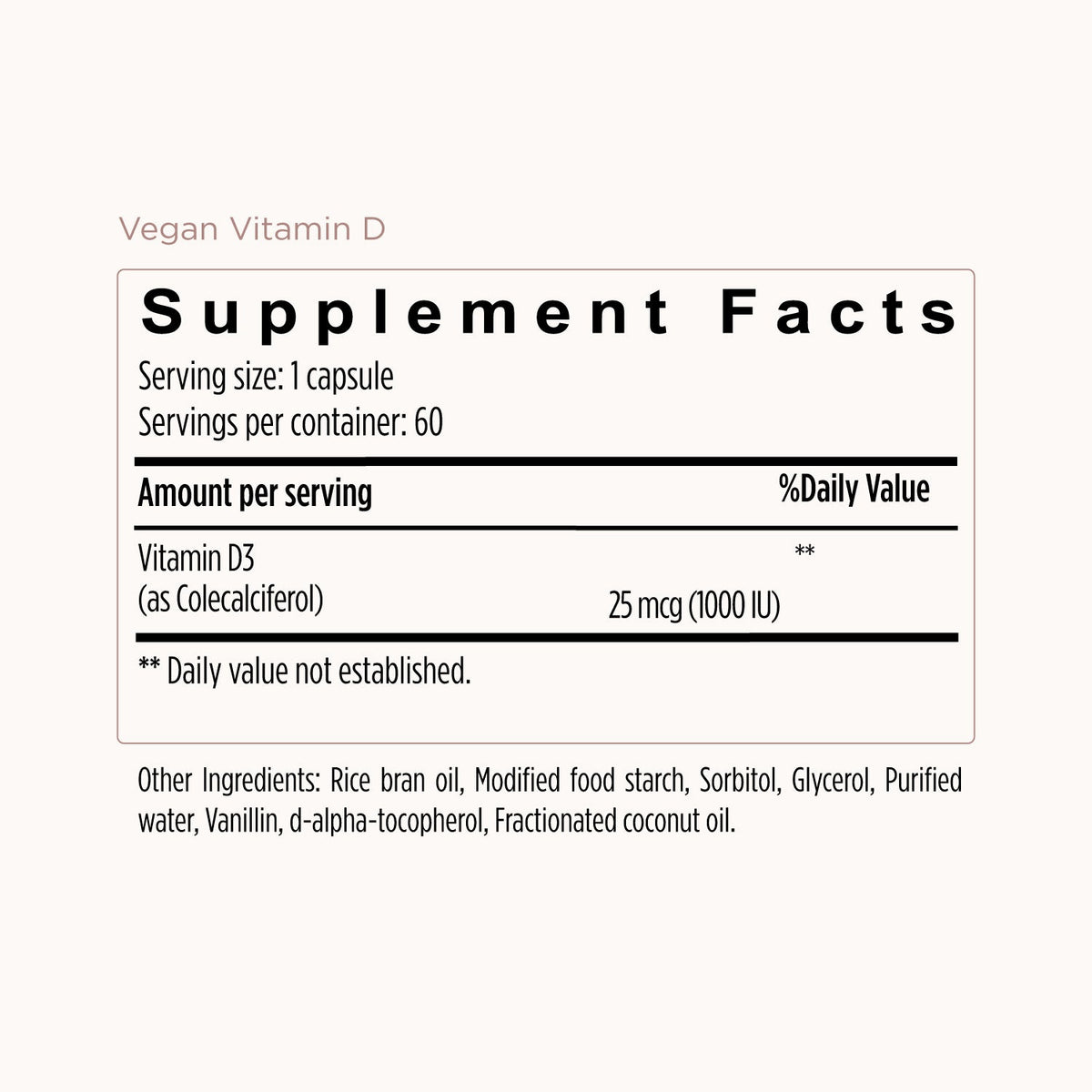 Vegan Vitamin D Formula