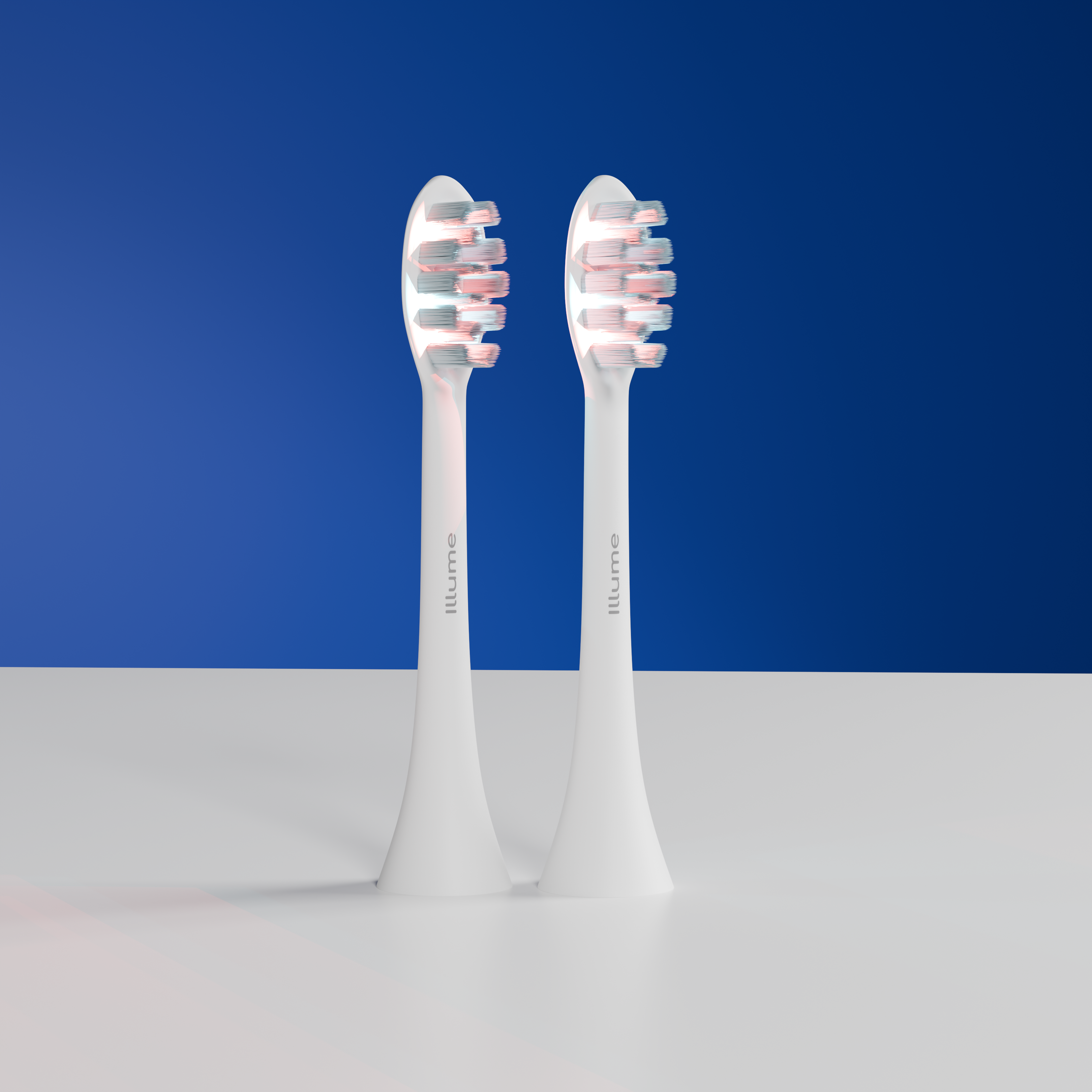 Illume Sonic Toothbrush Replacement Heads with 6 LEDs - Compatible with Illume Brush