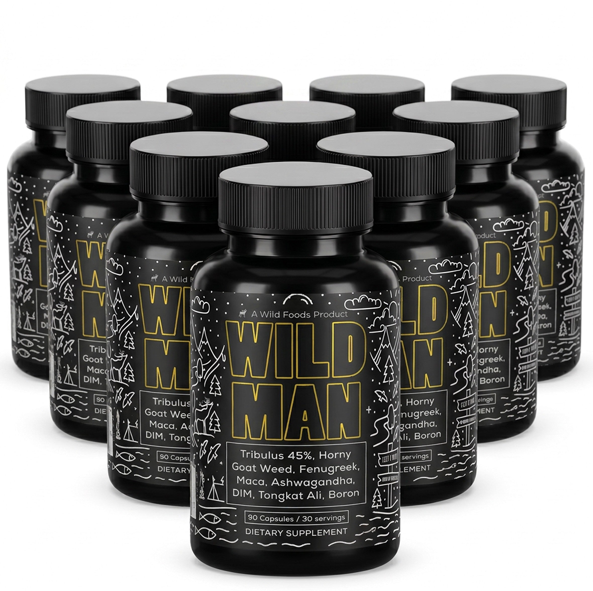 Wholesale of 10 - Wild Man Men's Herbal Hormone Stack