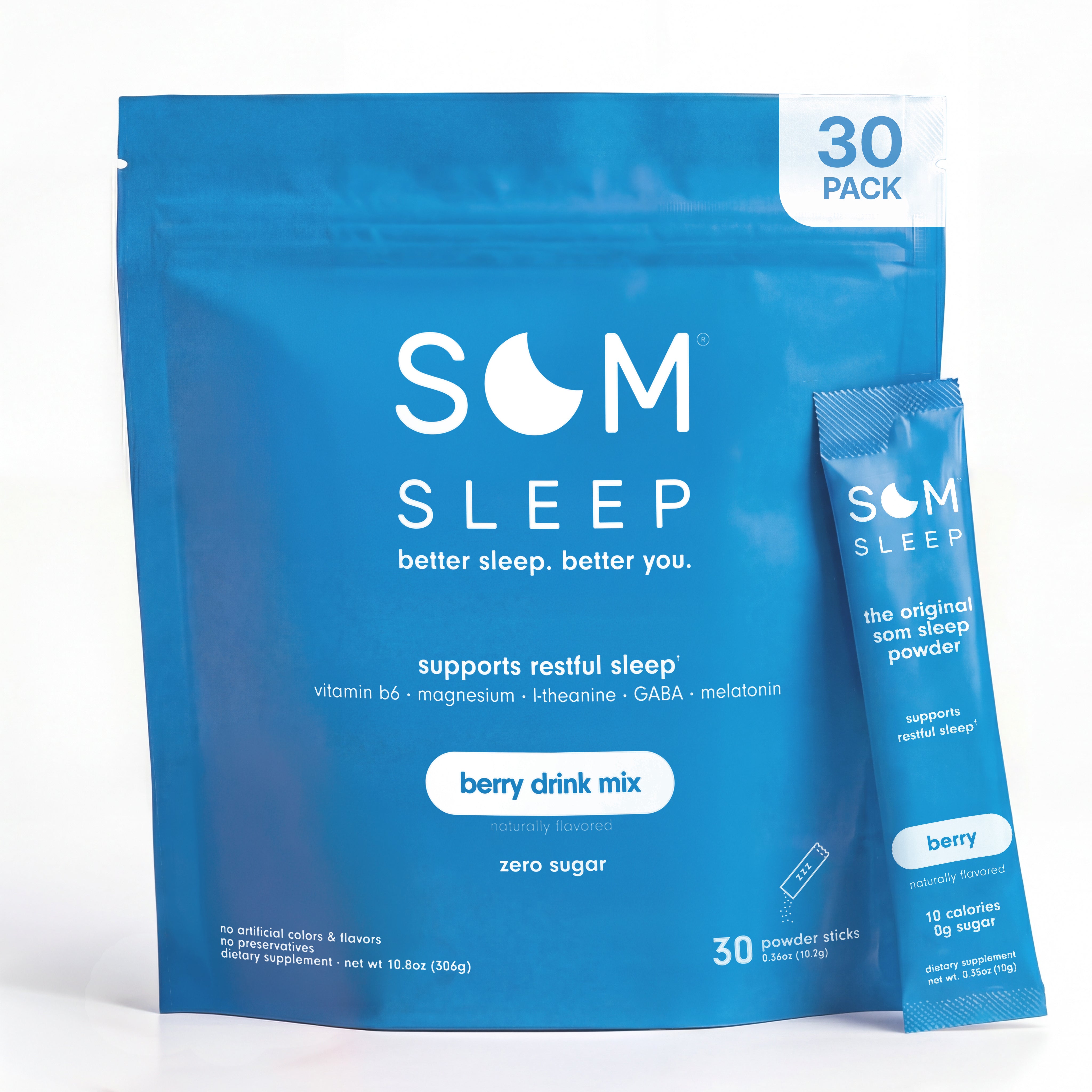 Som Sleep Powder Drink Mix · Berry