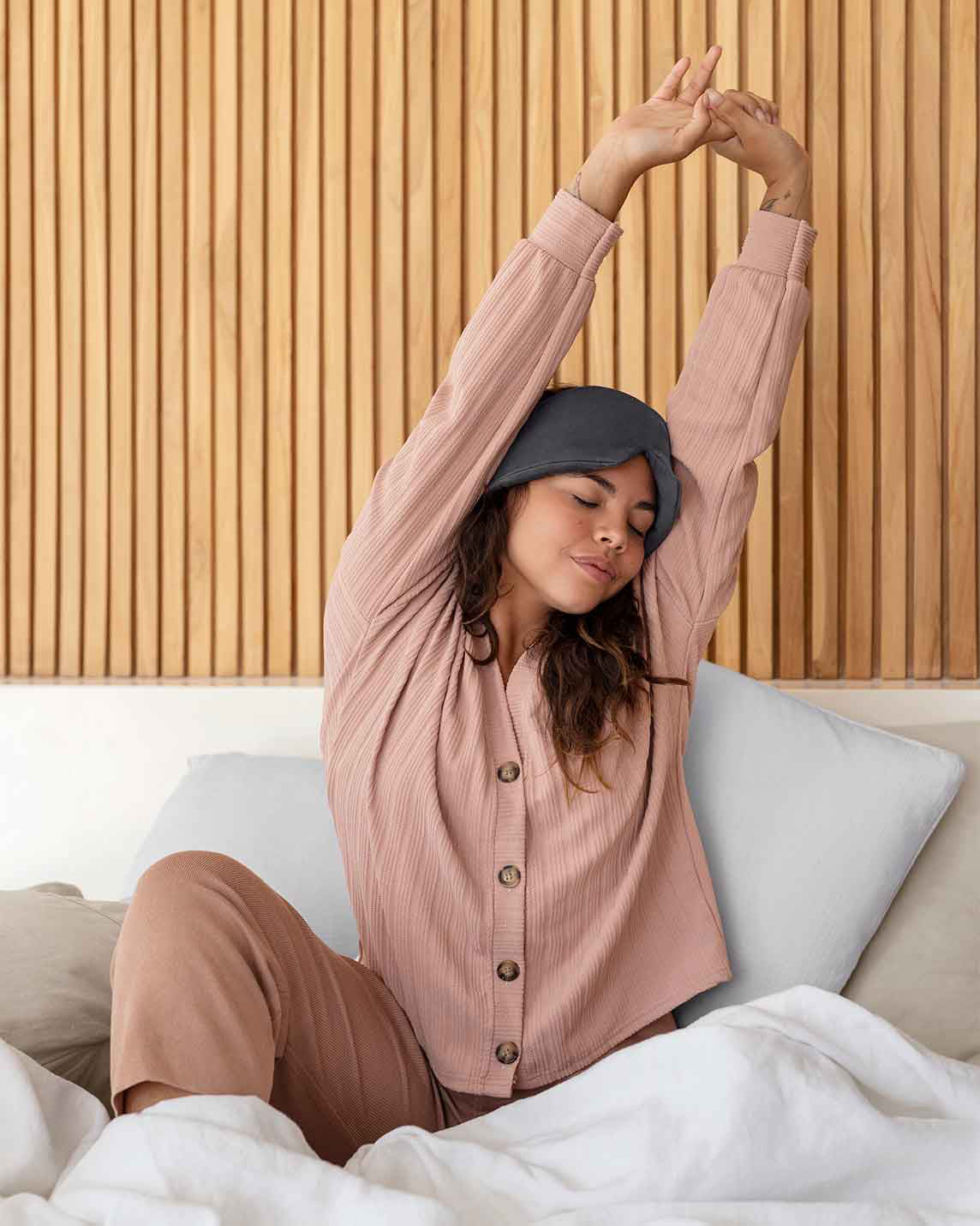 Weighted Silk Sleep Stone Mask