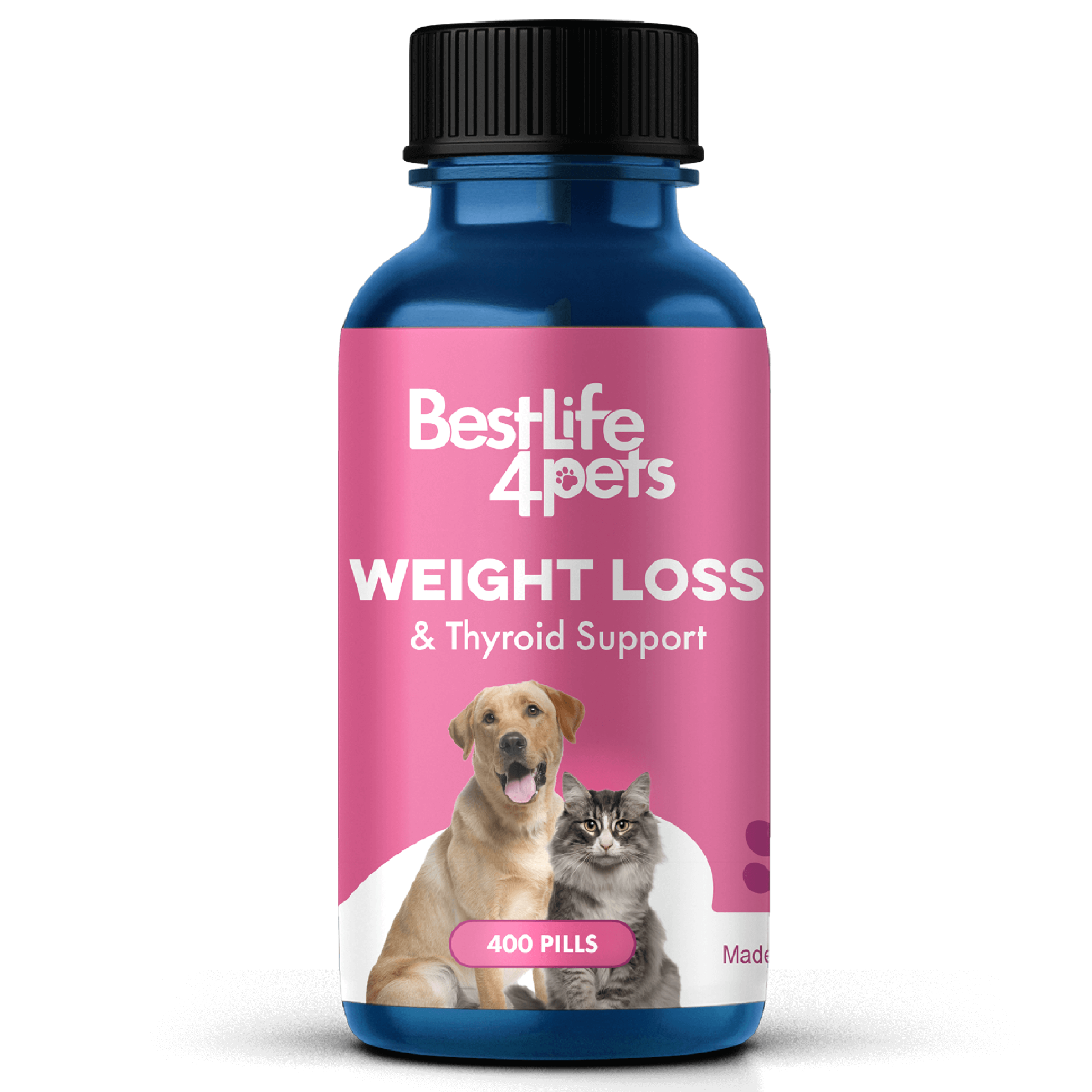 Natural Weight Loss & Thyroid Support Supplement for Dogs & Cats by BestLife4Pets