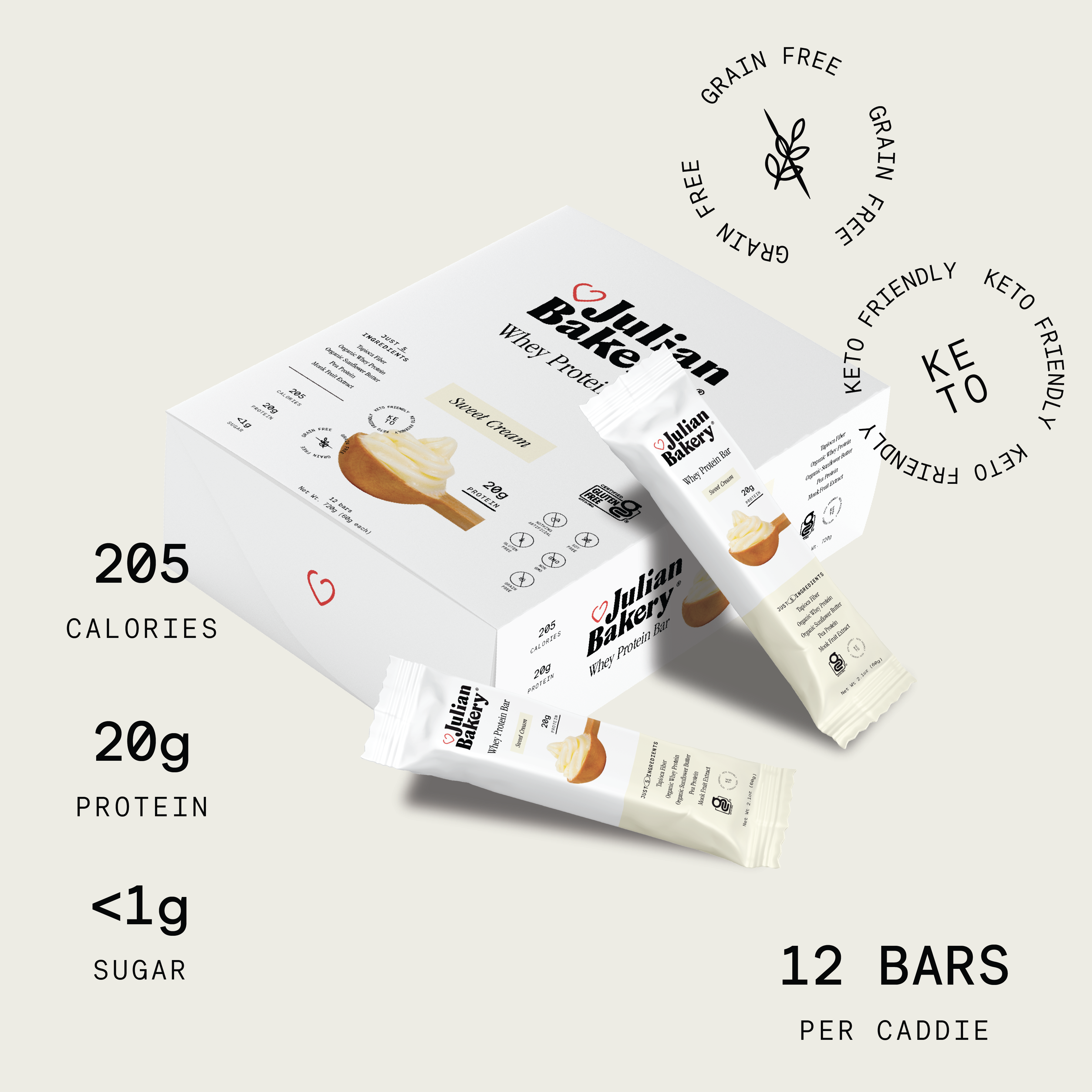 Whey Protein Bar - Sweet Cream