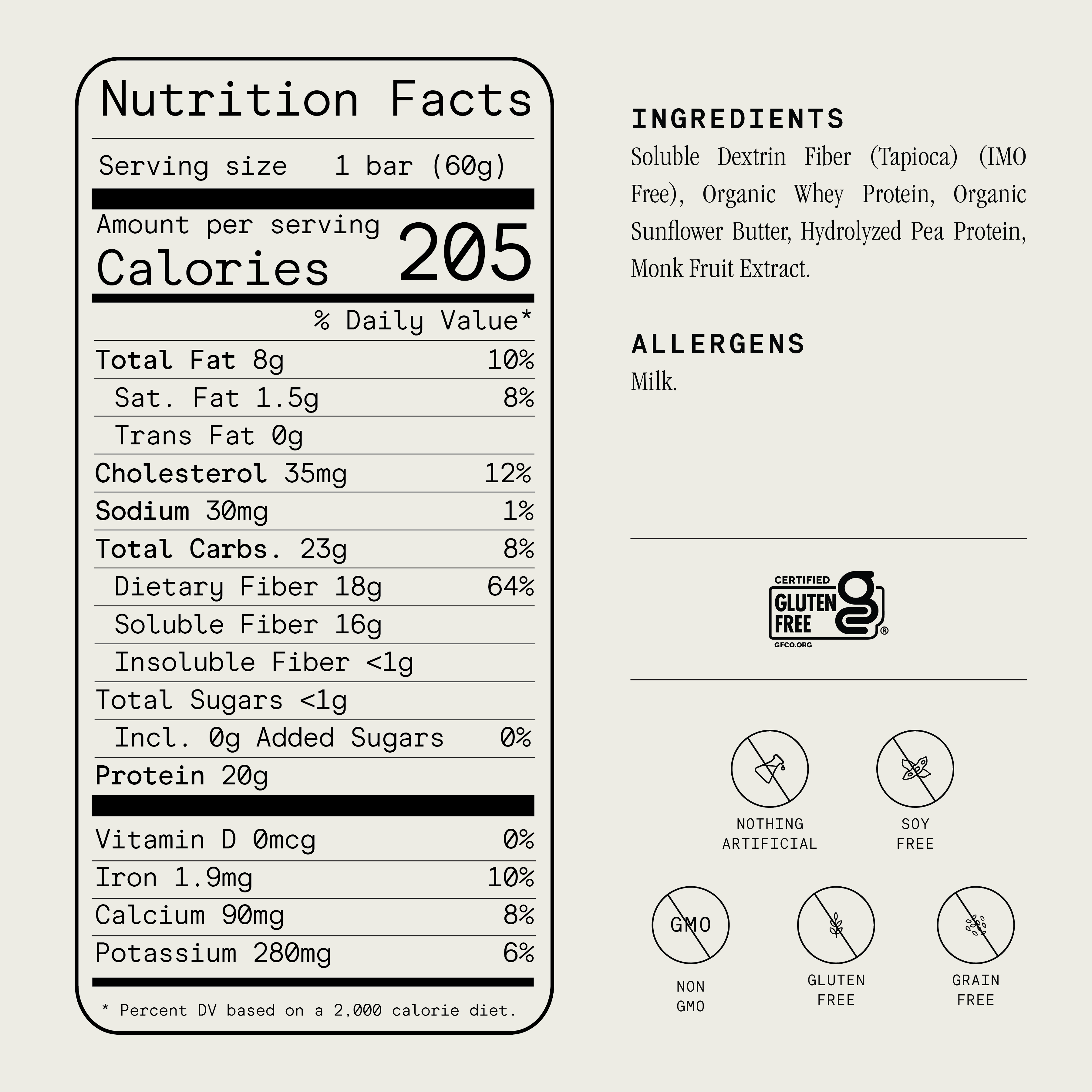 Whey Protein Bar - Sweet Cream