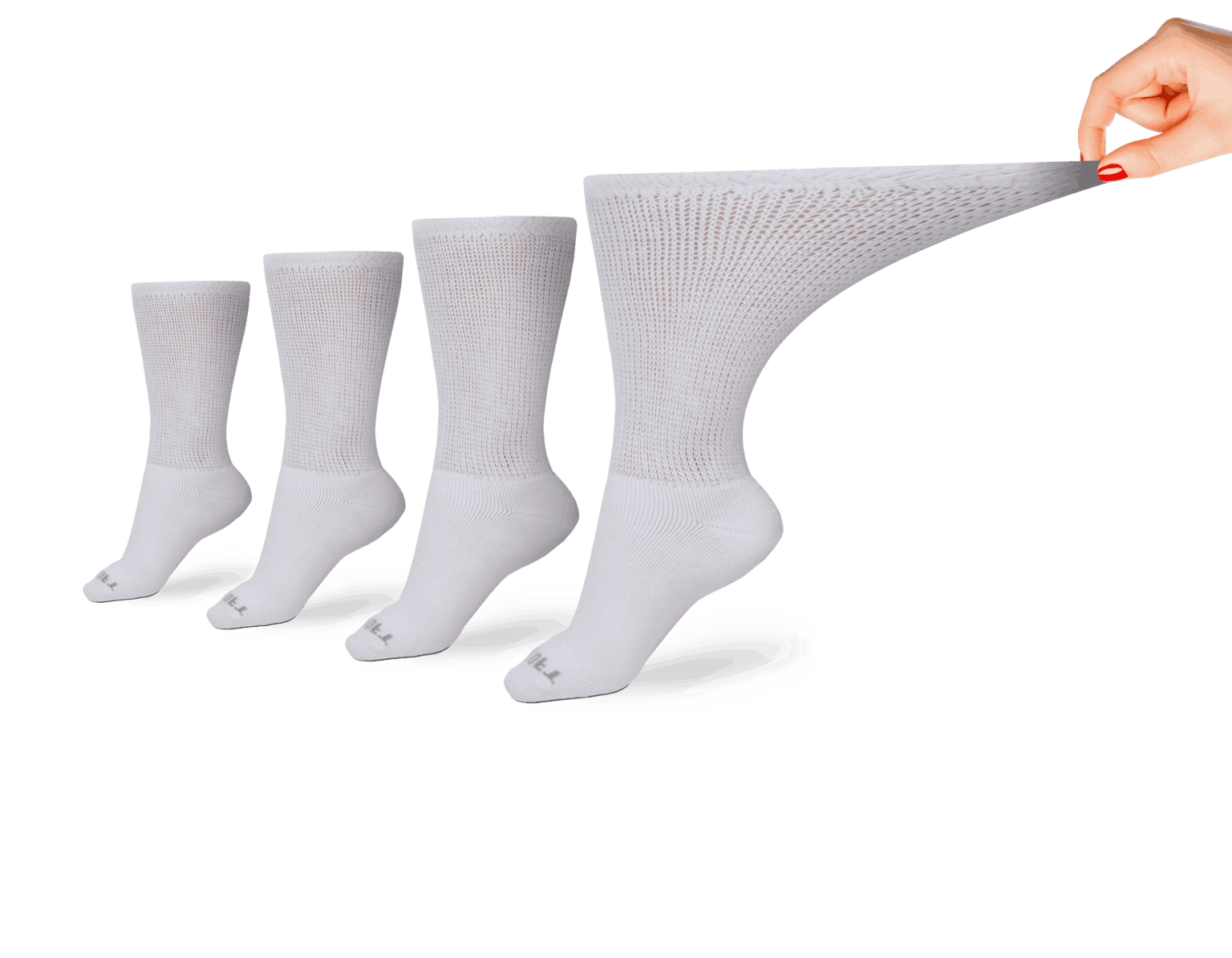 Women's Ultra-Soft Upper Calf Diabetic Socks (4 Pair) by DIABETIC SOCK CLUB