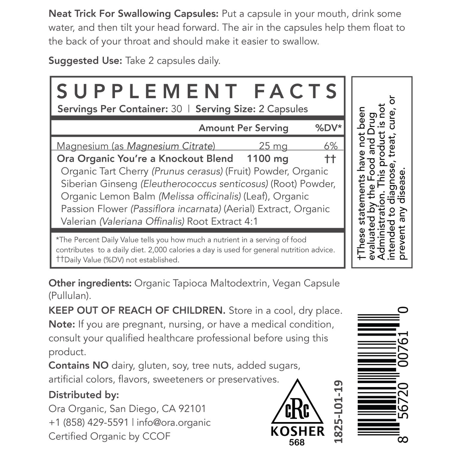 Natural Sleep Aid Supplement