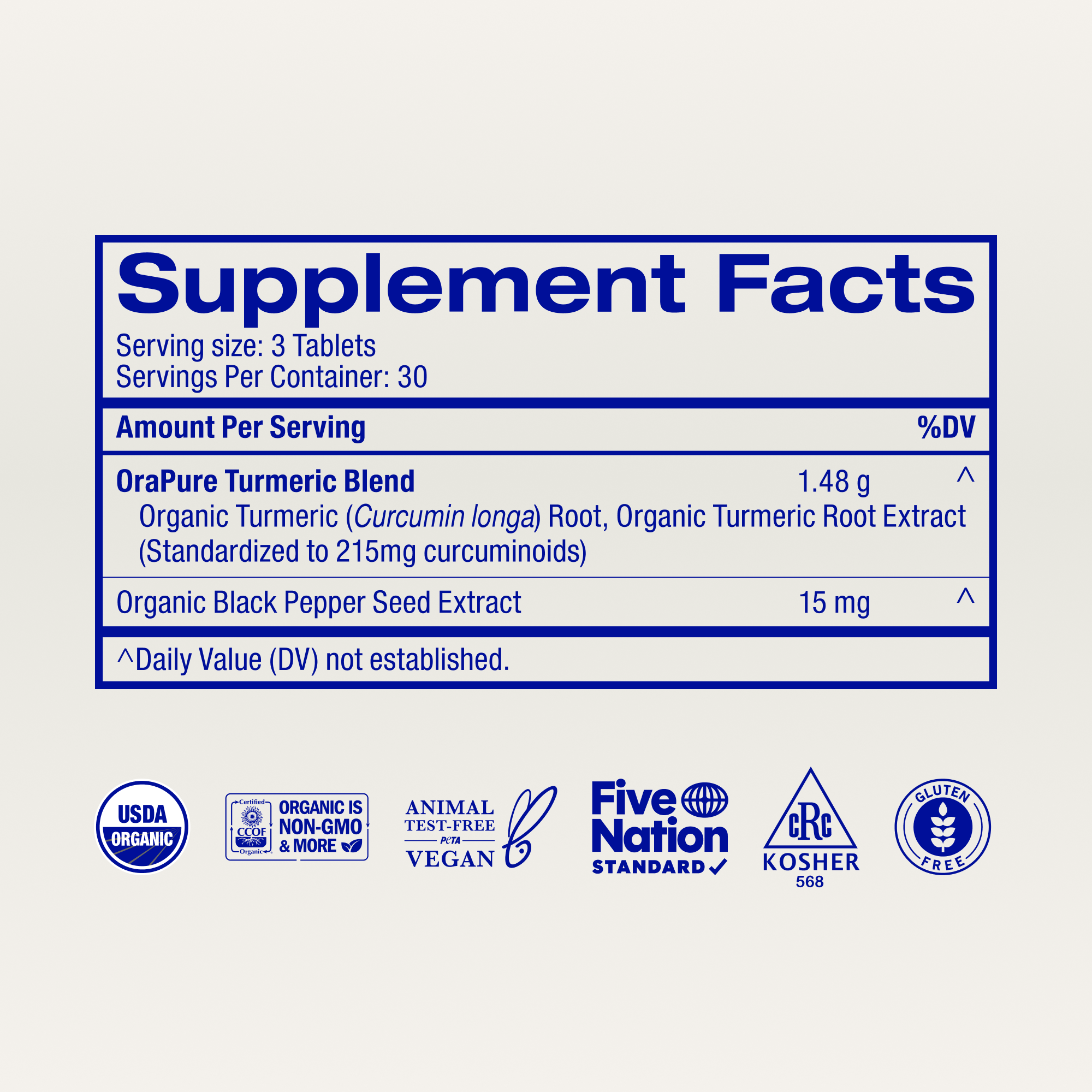 Organic Turmeric Curcumin Pills