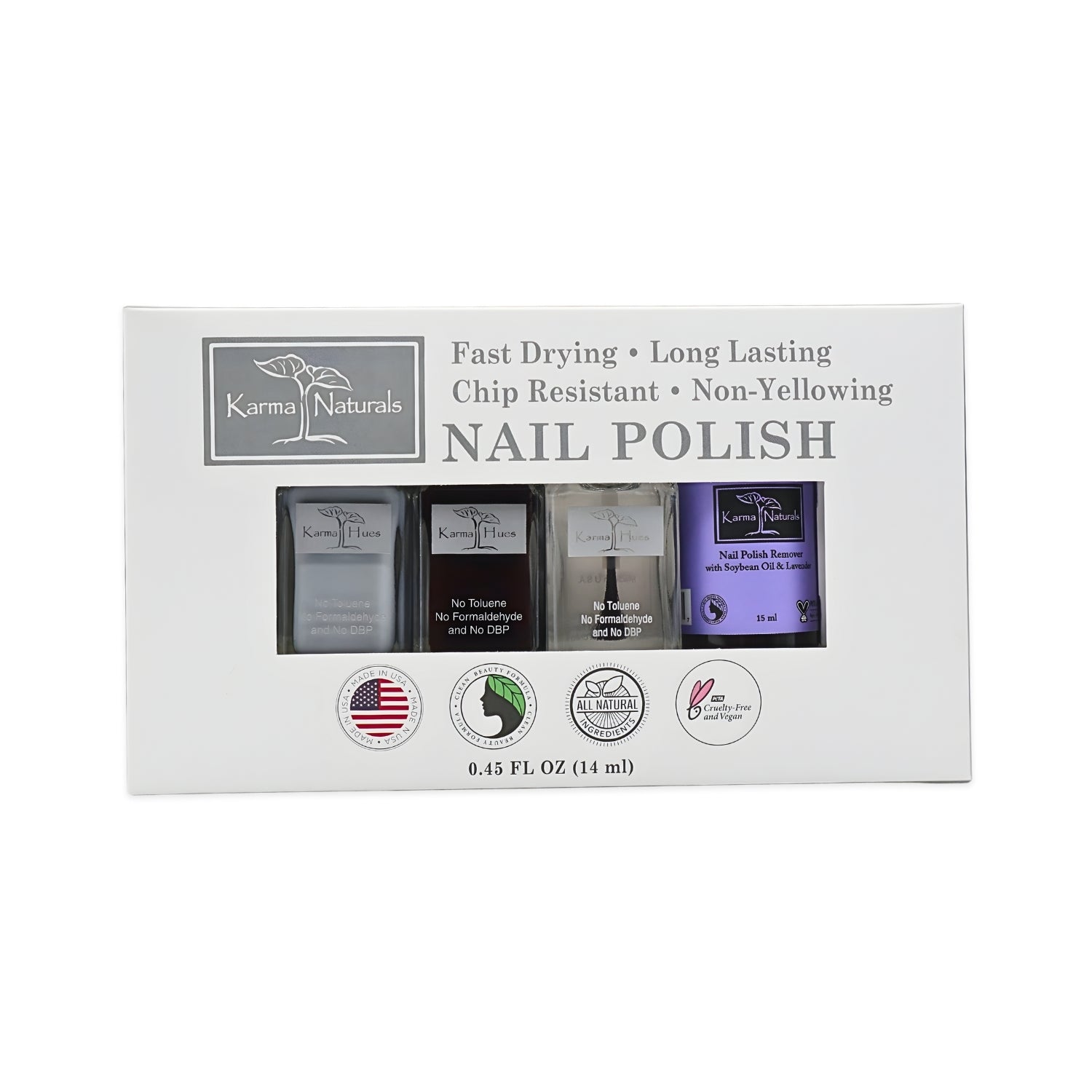 Karma Naturals Nail Polish Set ZCORE 4