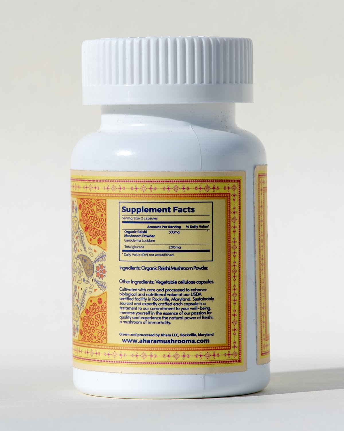 Ahara Mushrooms Reishi Capsules by Farm2Me