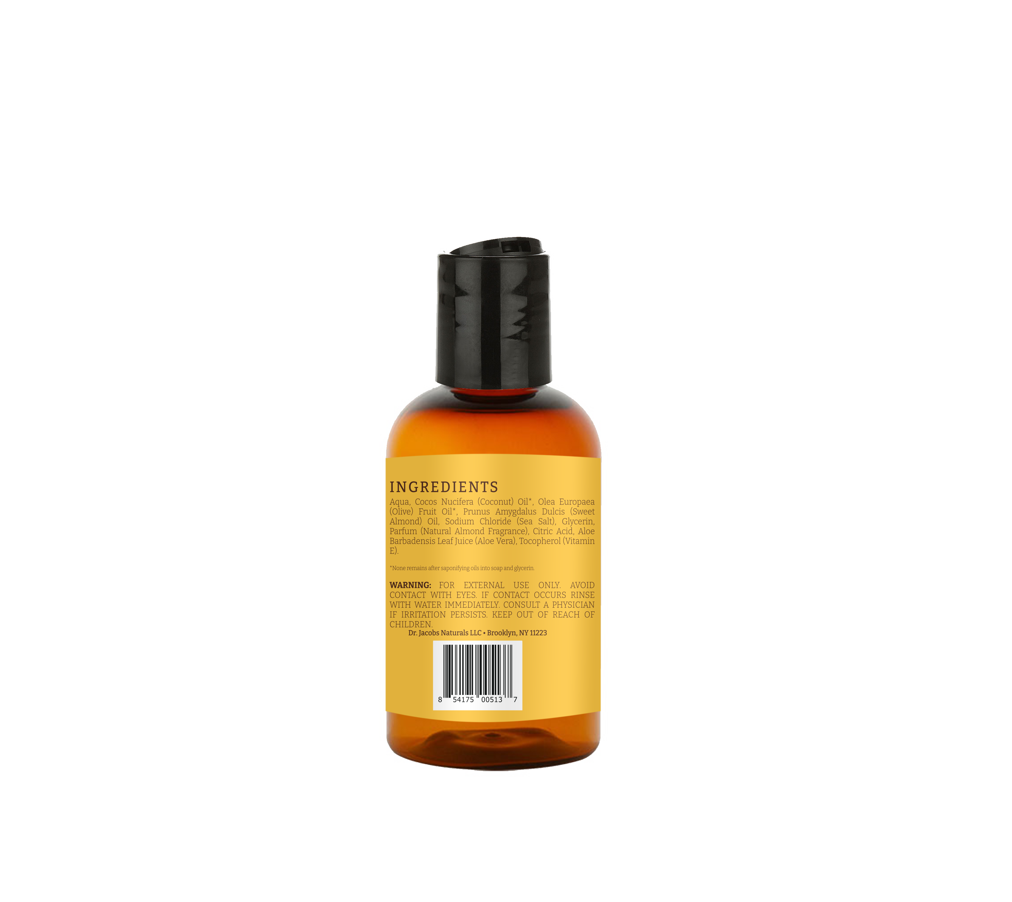 Almond Castile Body Wash by Dr. Jacobs Naturals