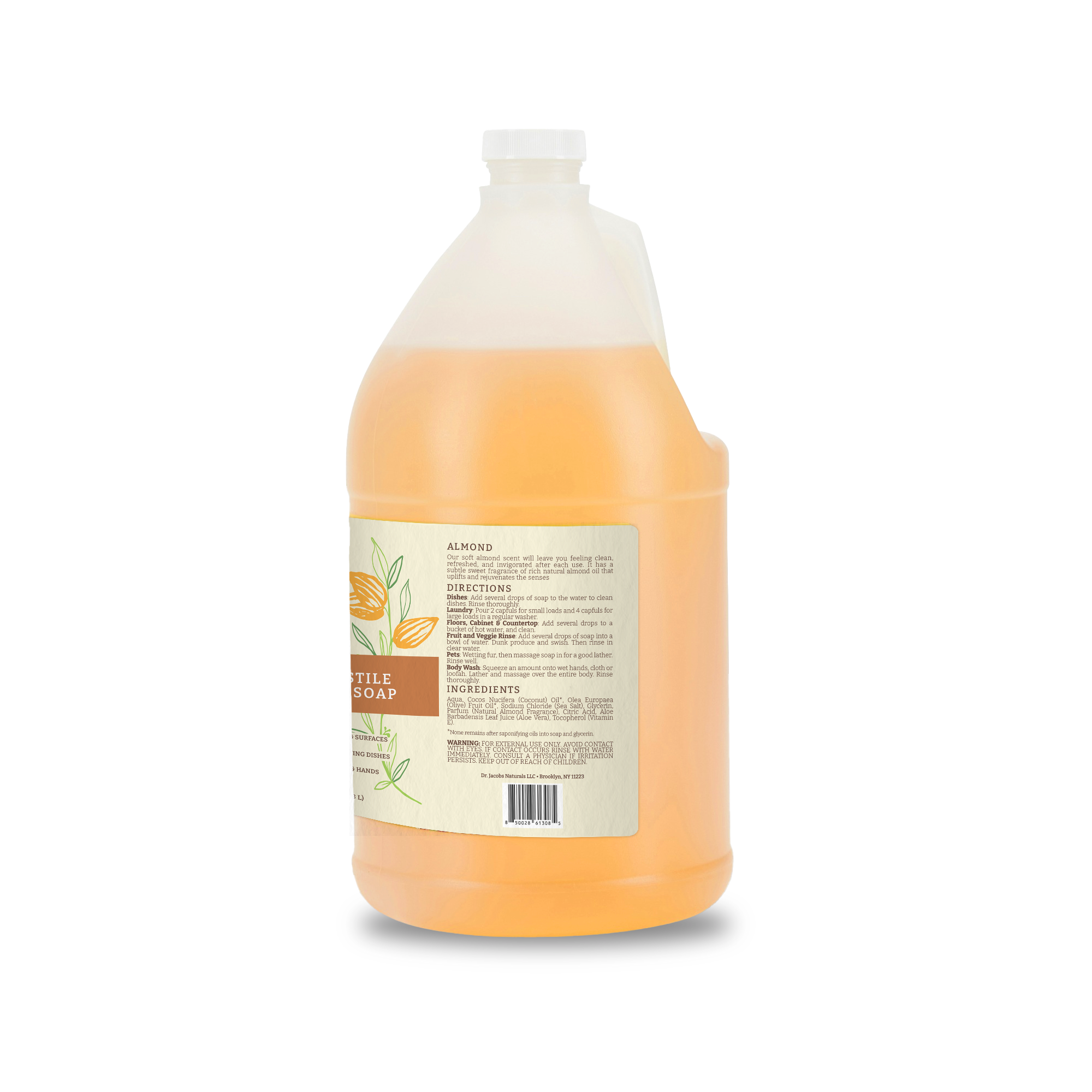 Almond All in 1 Castile Soap by Dr. Jacobs Naturals