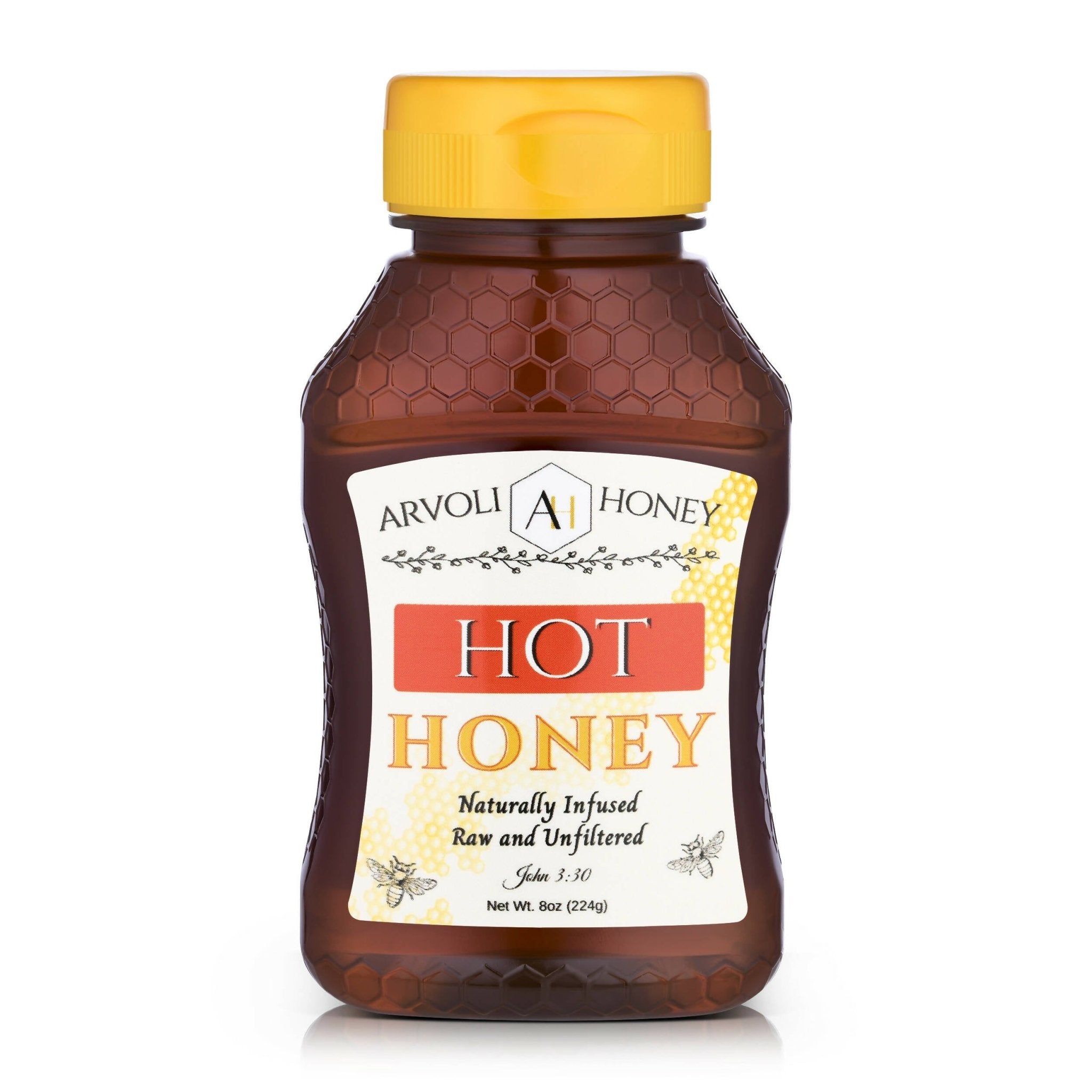 Arvoli Honey Hot Honey Bottle - 8 oz by Farm2Me