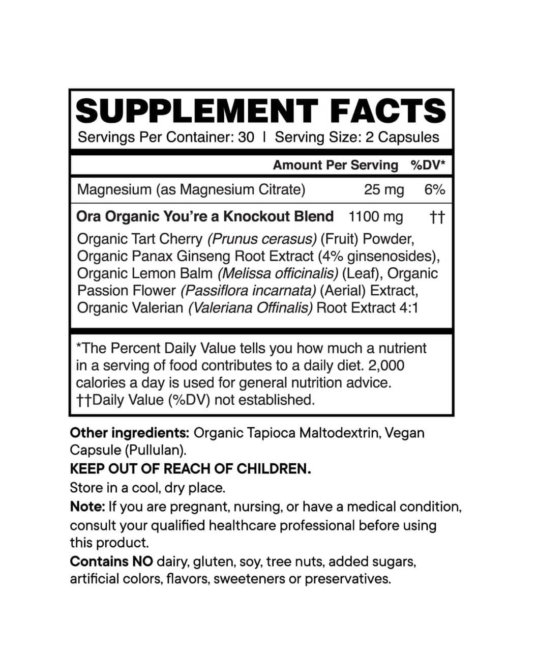 Natural Sleep Support Supplement