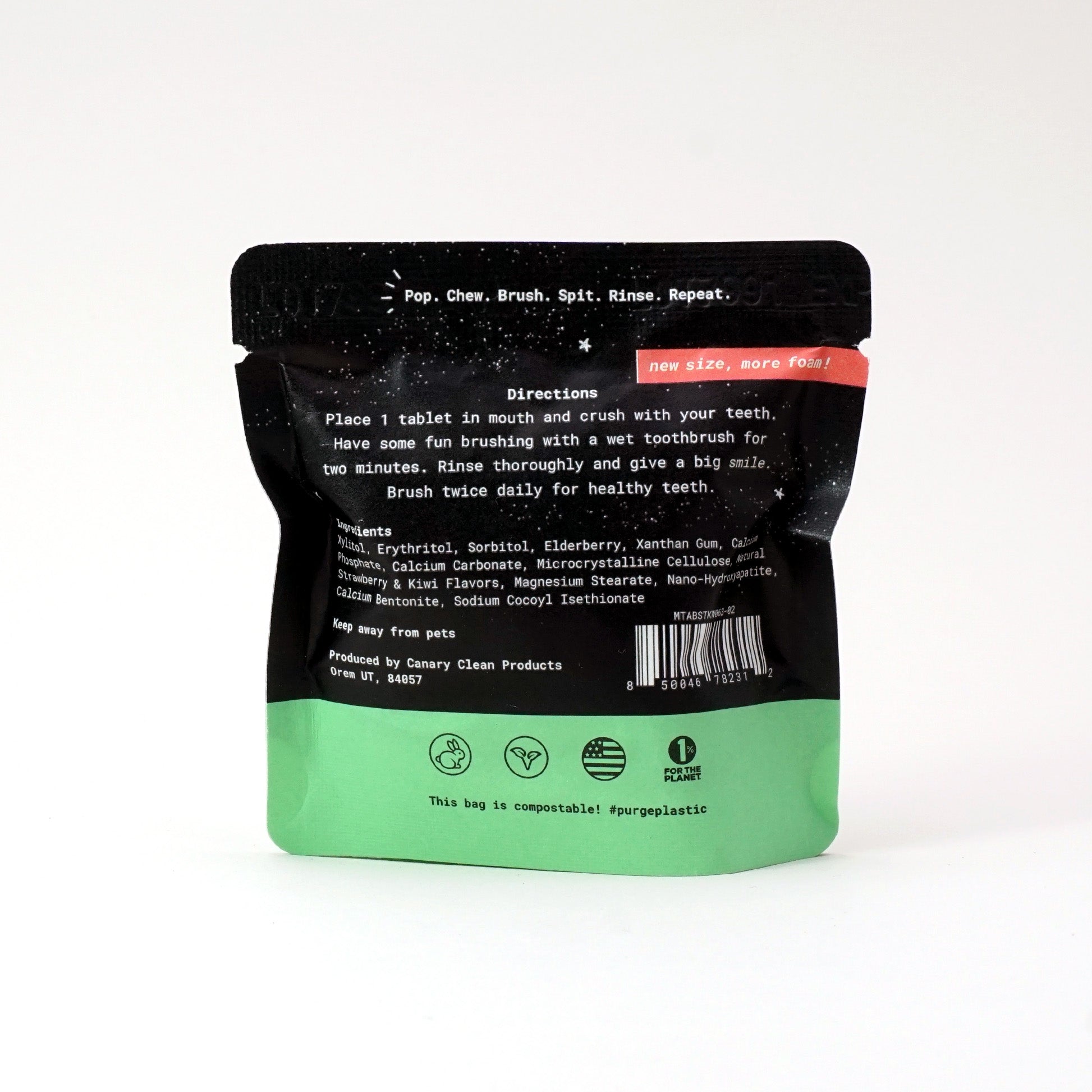 Strawberry + Kiwi Toothpaste Tablets by Canary