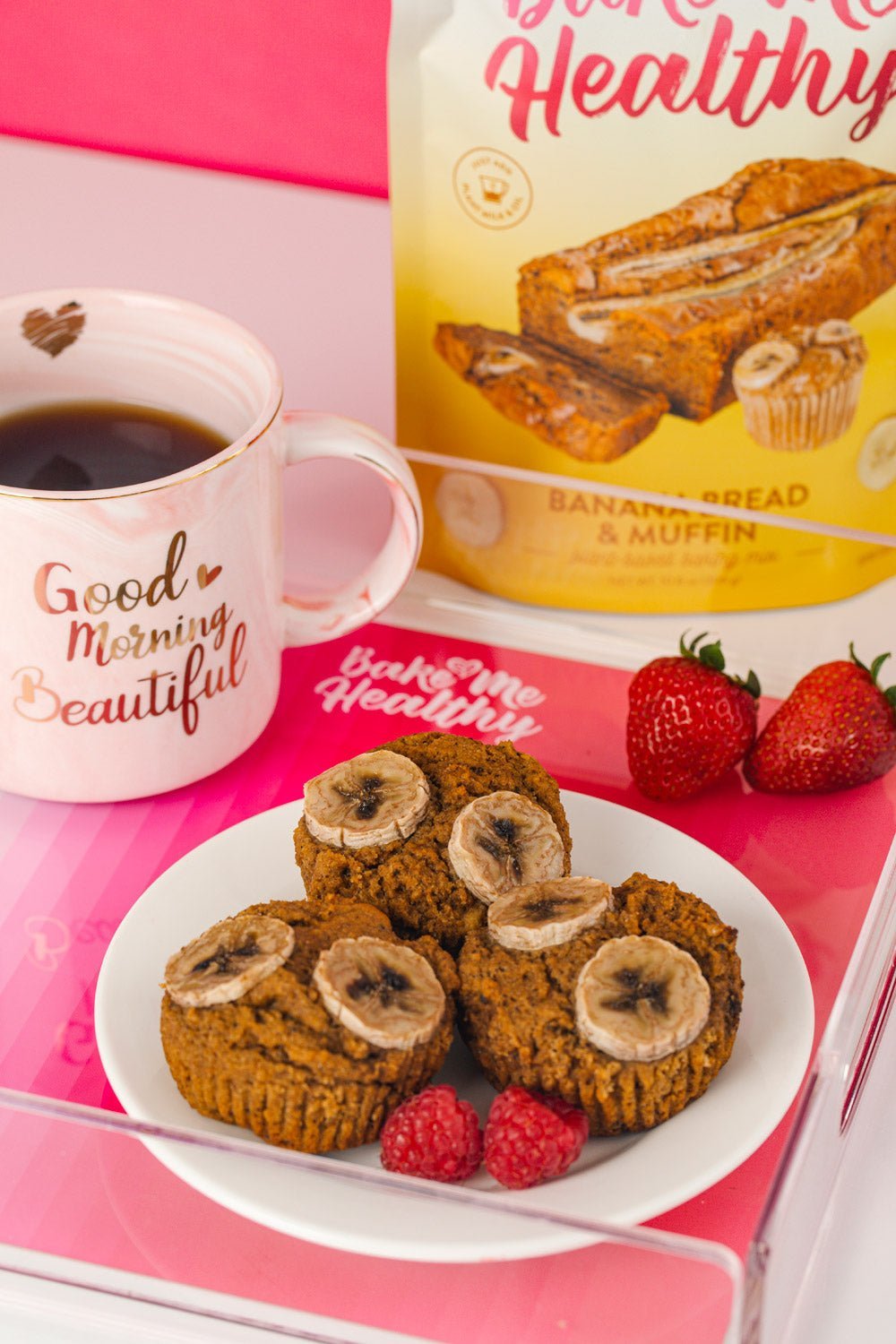 Bake Me Healthy Banana Bread & Muffin Plant-Based Baking Mix Case - 6 Bags by Farm2Me