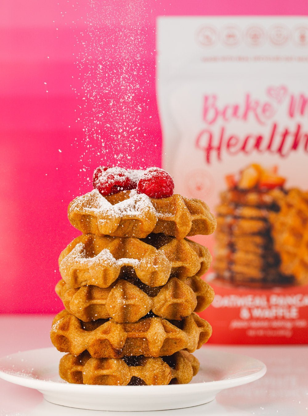 Bake Me Healthy Oatmeal Pancake & Waffle Plant-Based Baking Mix Case - 6 Bags by Farm2Me