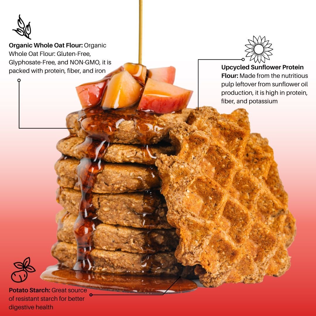 Bake Me Healthy Oatmeal Pancake & Waffle Plant-Based Baking Mix Case - 6 Bags by Farm2Me