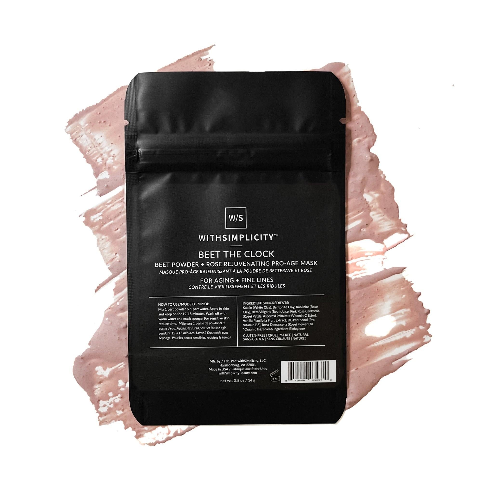 Beet the Clock | Beet Powder + Rose Rejuvenating Pro-Age Mask