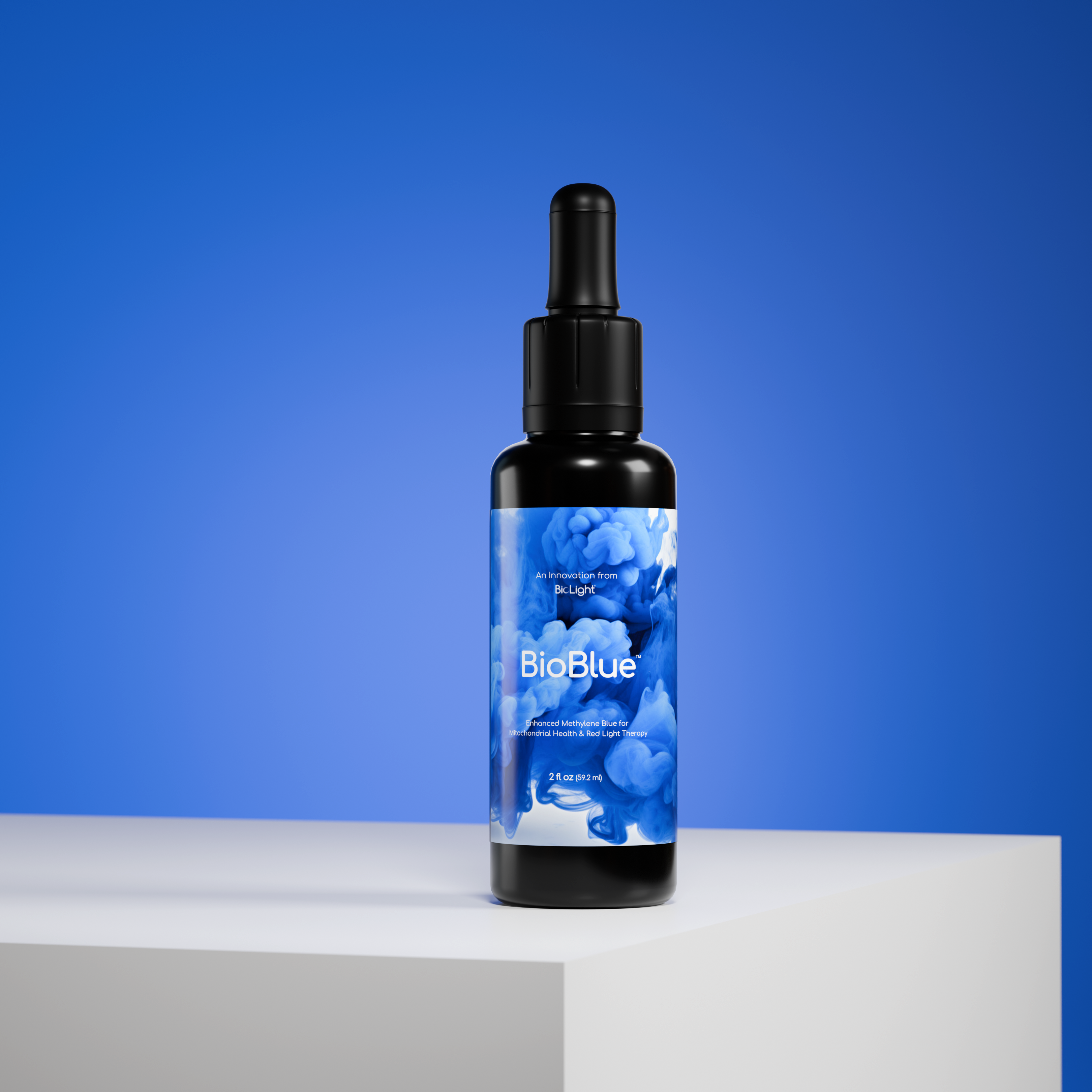 BioBlue: Methylene Blue Supplement - Support Brain Health & Mitochondrial Function | Red Light Therapy Synergist - 1% Solution - USP Grade