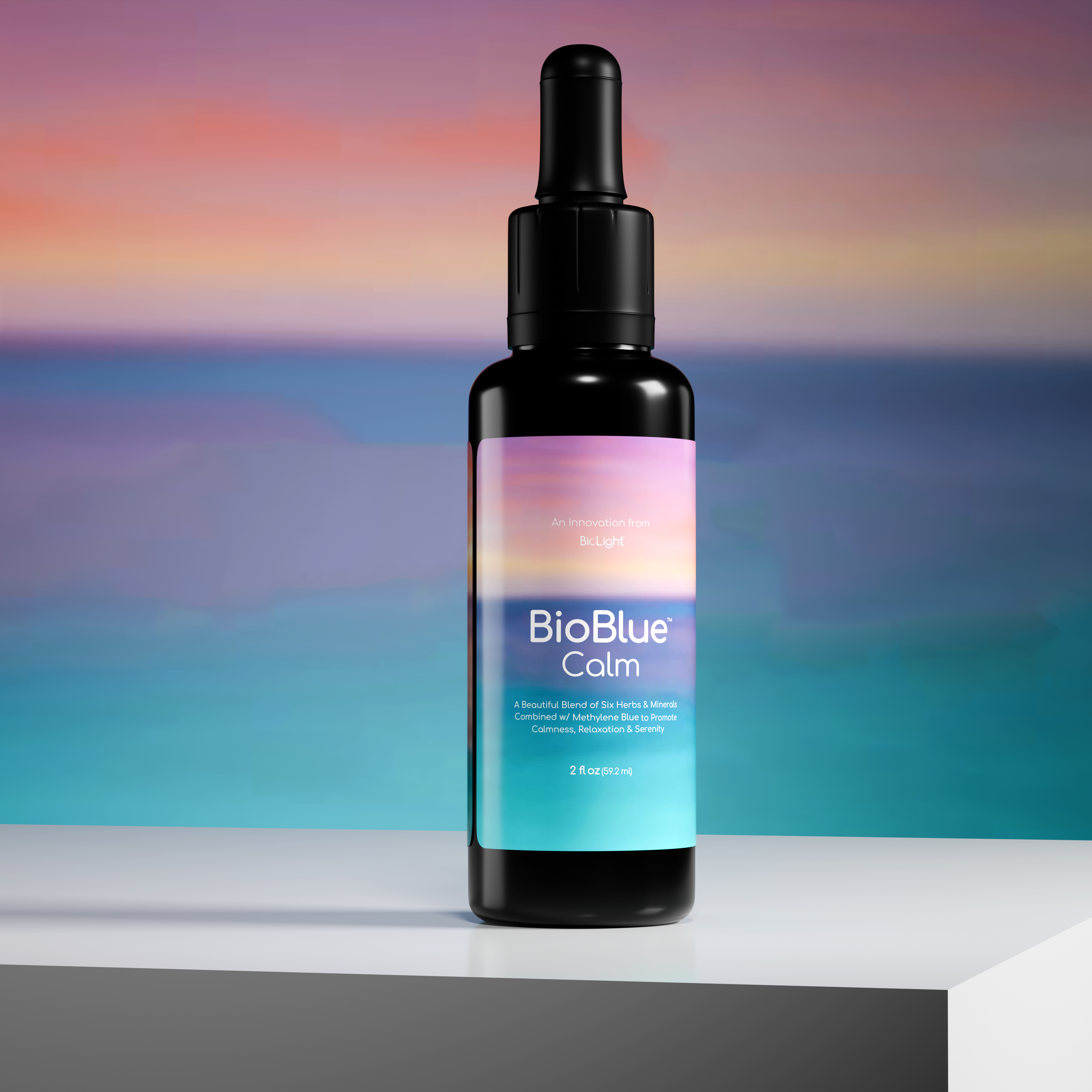 BioBlue Calm: Methylene Blue for Sleep & Relaxation with Calming Herbal Blend - USP Grade