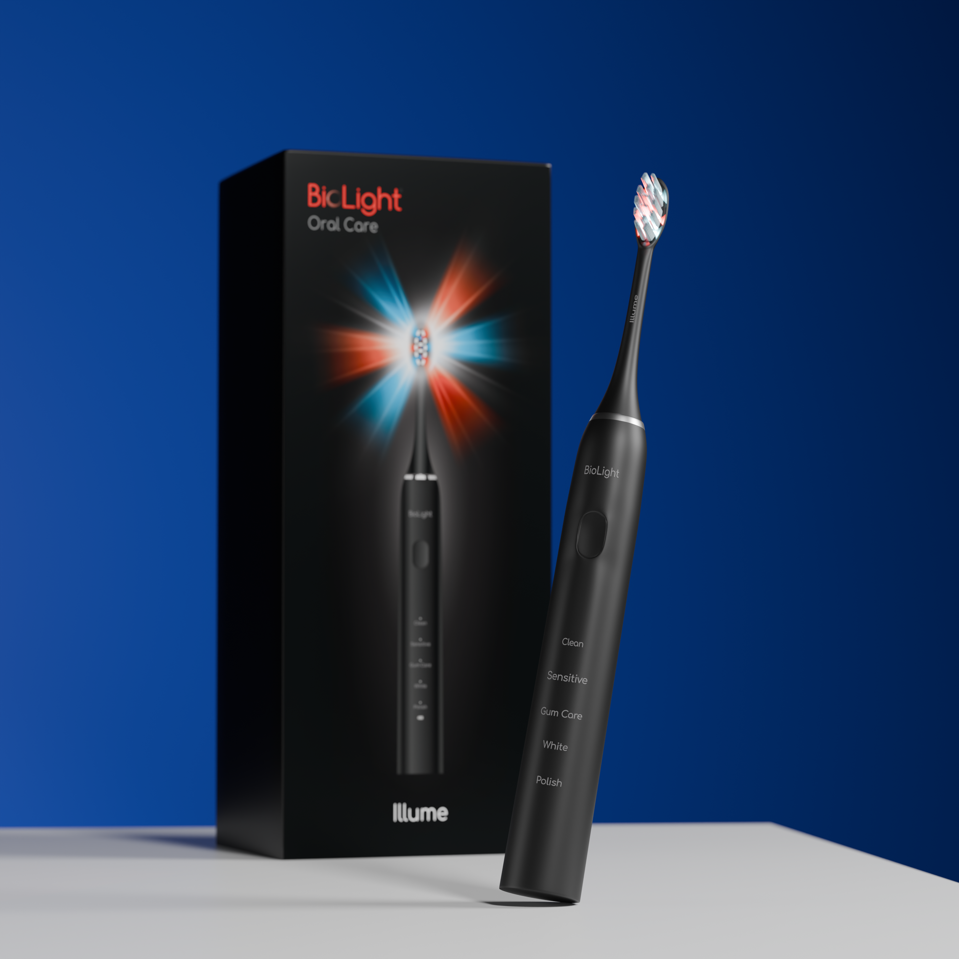 Illume Sonic Toothbrush With Red & Blue Light Therapy For Maximum Oral Health Benefits