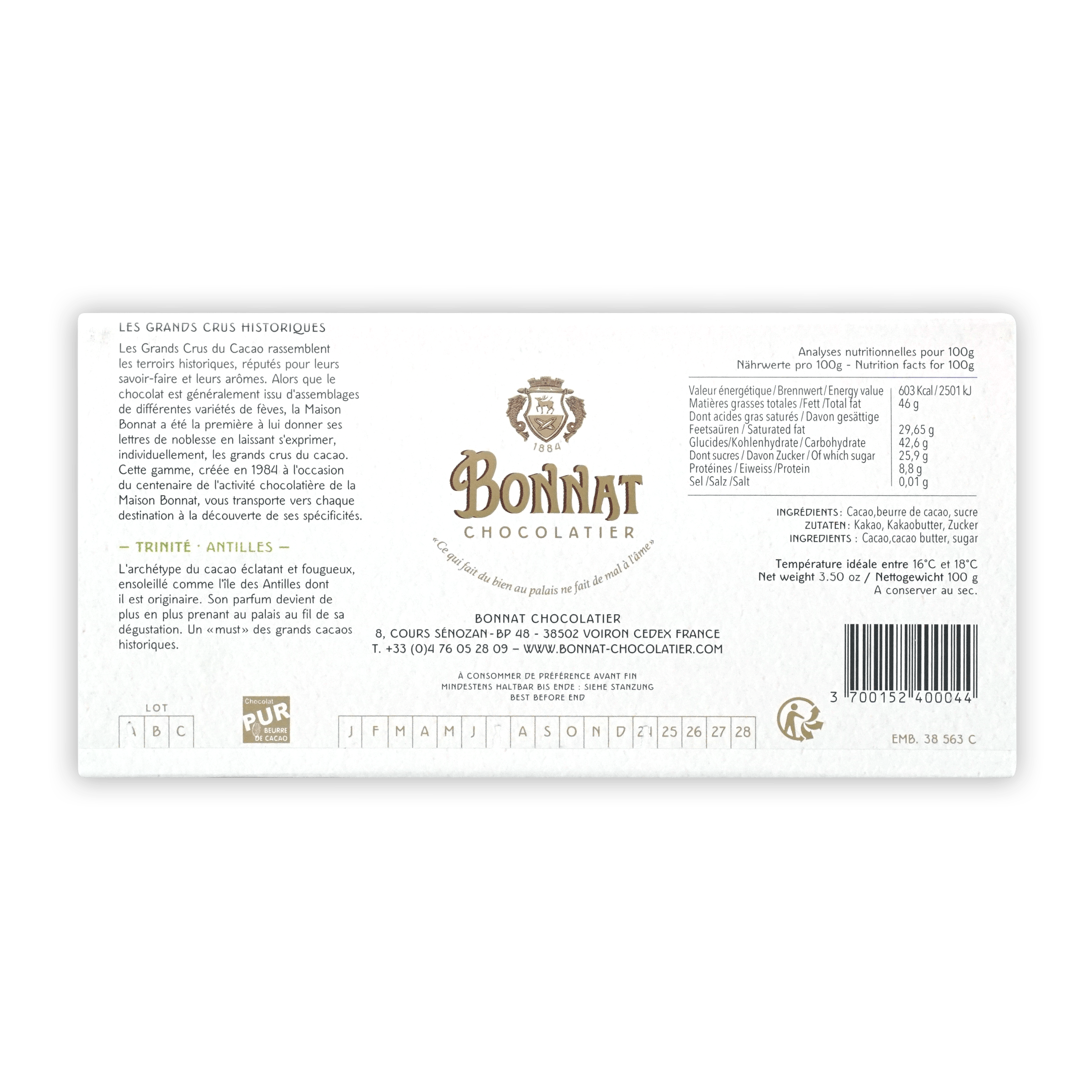 Bonnat Trinite, Trinidad 75% by Farm2Me