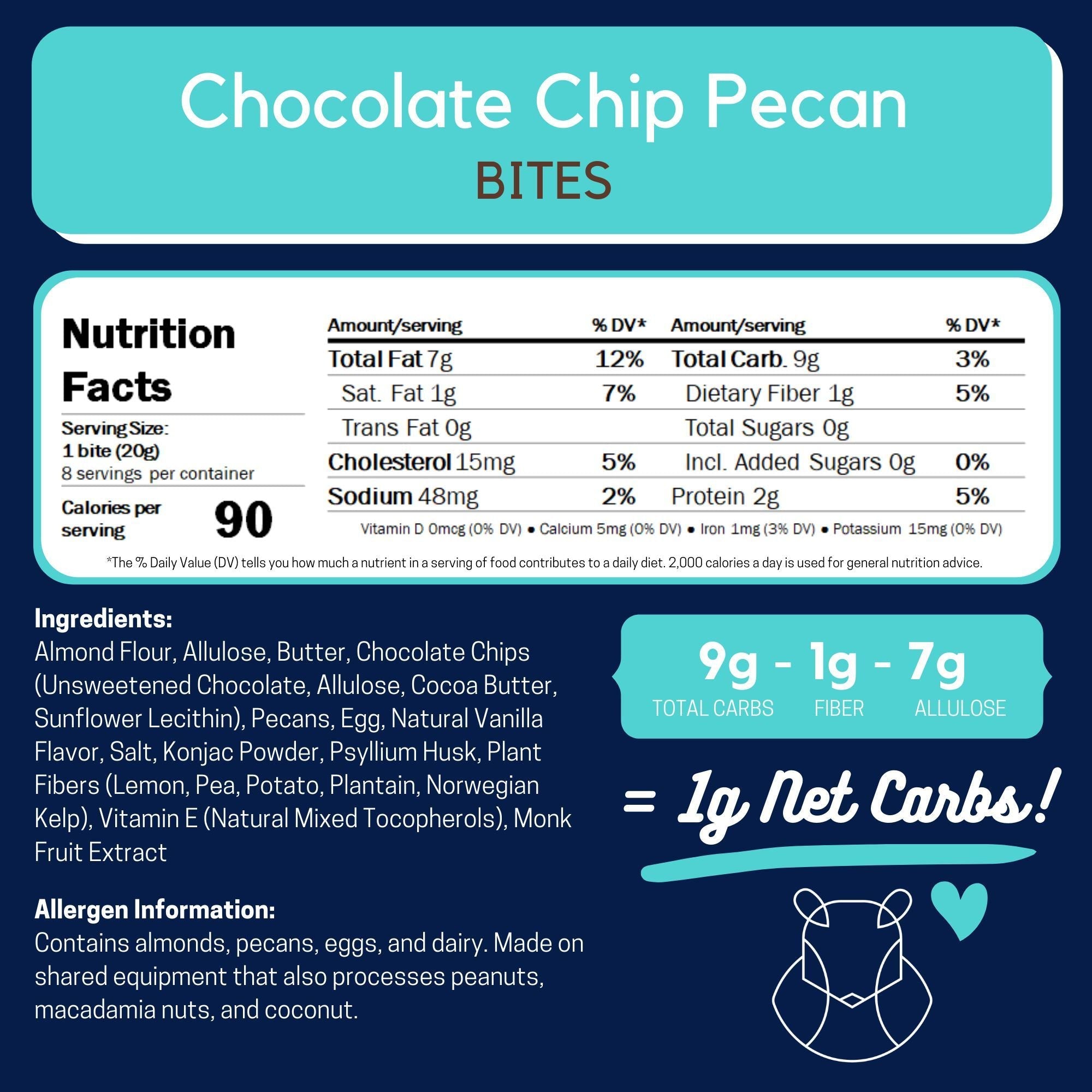 Keto Cookie Bites by ChipMonk Baking