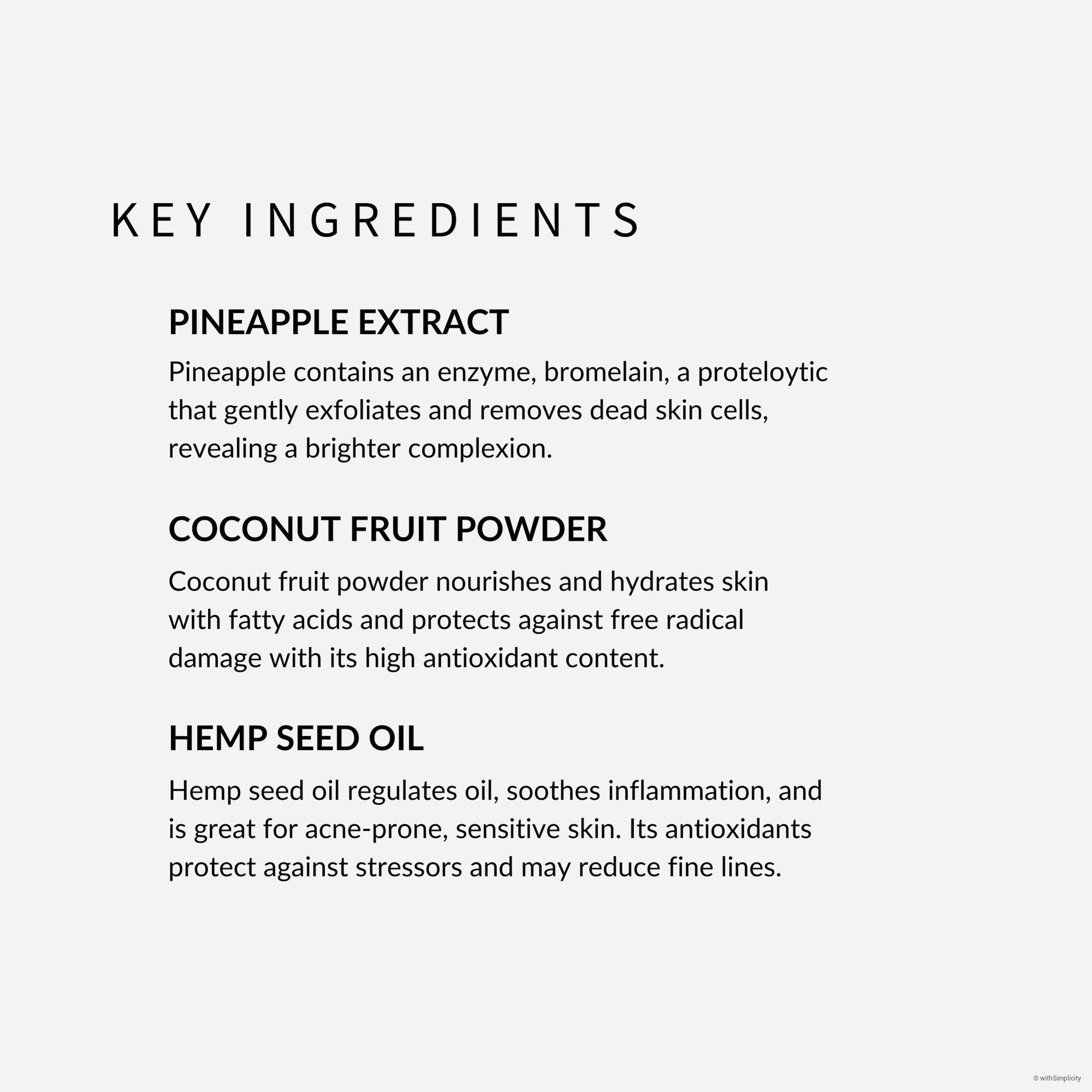 Coco-Colada | Coconut Milk & Pineapple Enzyme Mask