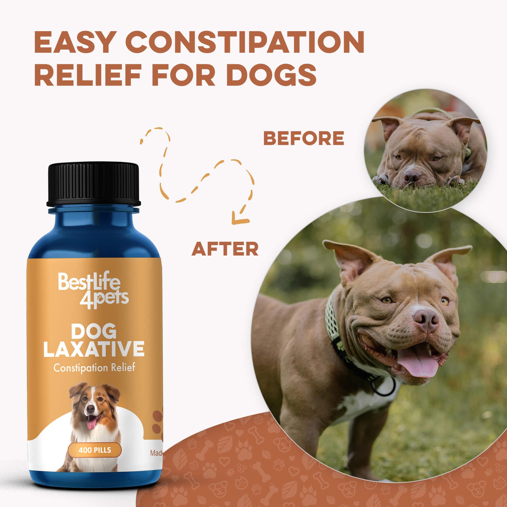 Natural Dog Laxative & Constipation Treatment by BestLife4Pets