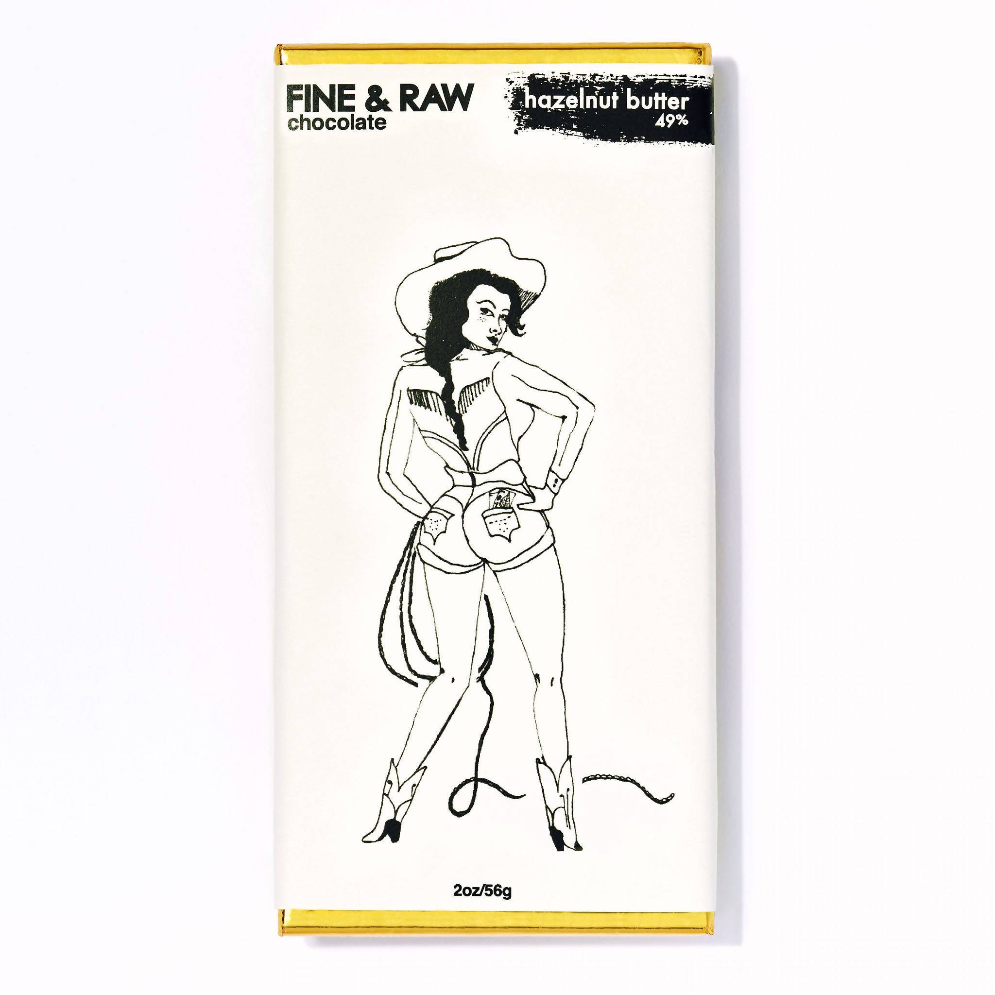 Fine & Raw Hazelnut Butter Chocolate Bar - 10 bars x 2oz case by Farm2Me