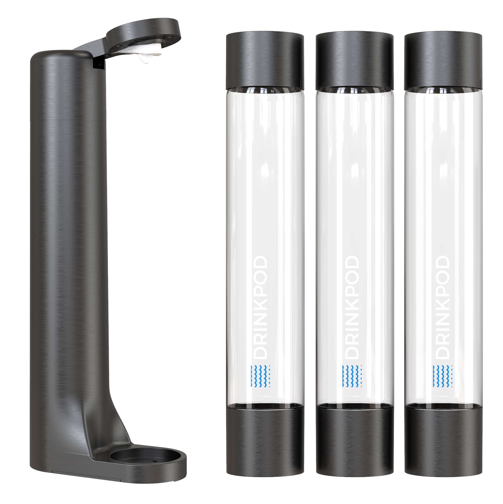 FIZZPod Soda Machine - Make Homemade Sparkling Water, Juice, Tea and Cocktail Drinks with Fruits & Candy by Drinkpod