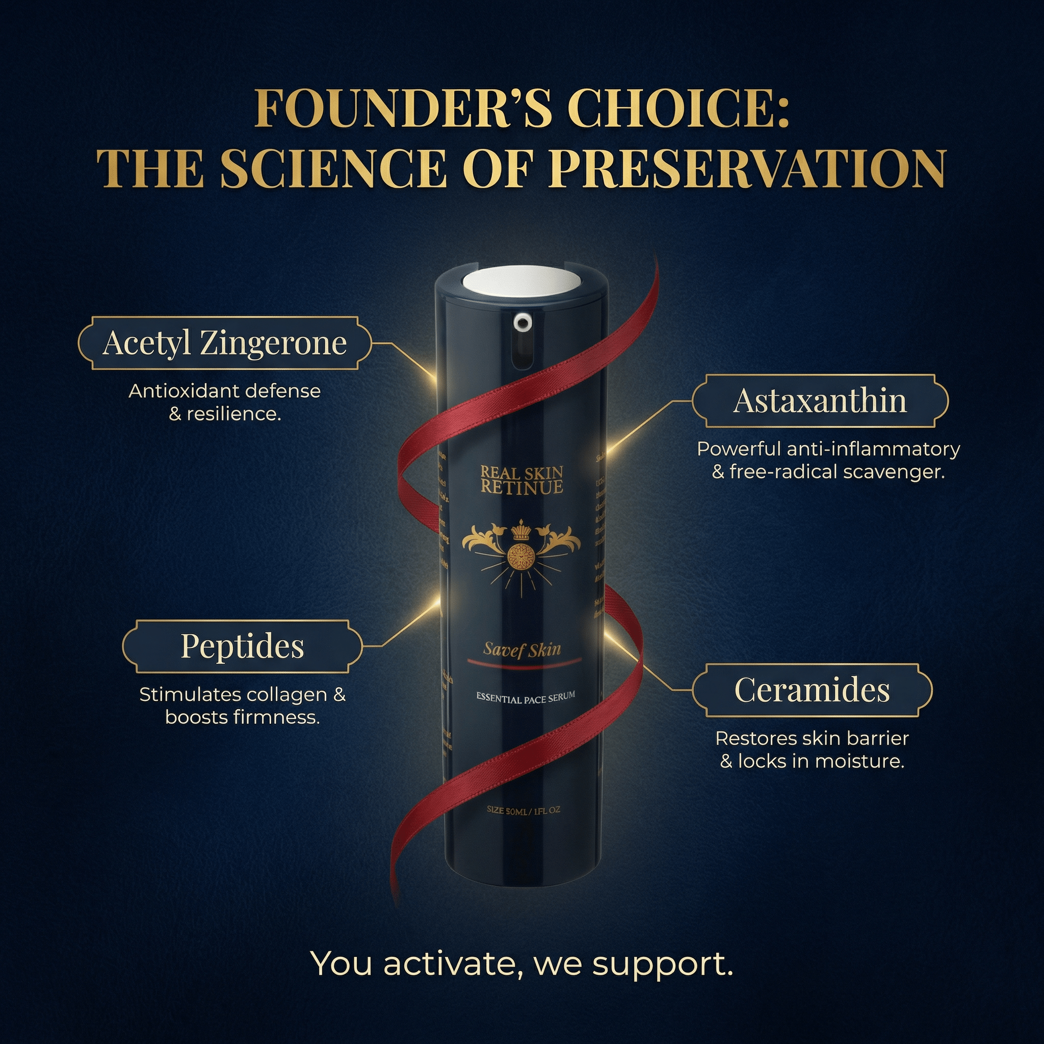 SAVEF SKIN™ Essential Face Serum | Complete Defense for Photoprotection, Barrier Support, Hydration, Brightening & Resilience