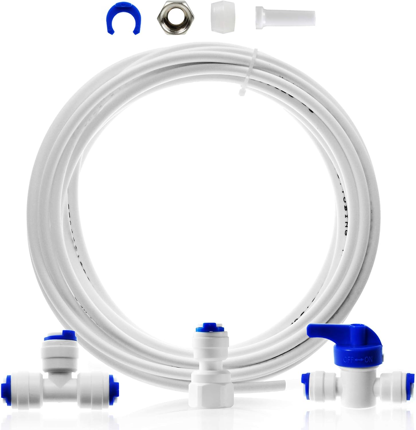 Drinkpod Fridge Water Line Connection and Ice Maker Installation Kit for Reverse Osmosis RO Systems & Water Filters, 1/4", 20 feet by Drinkpod