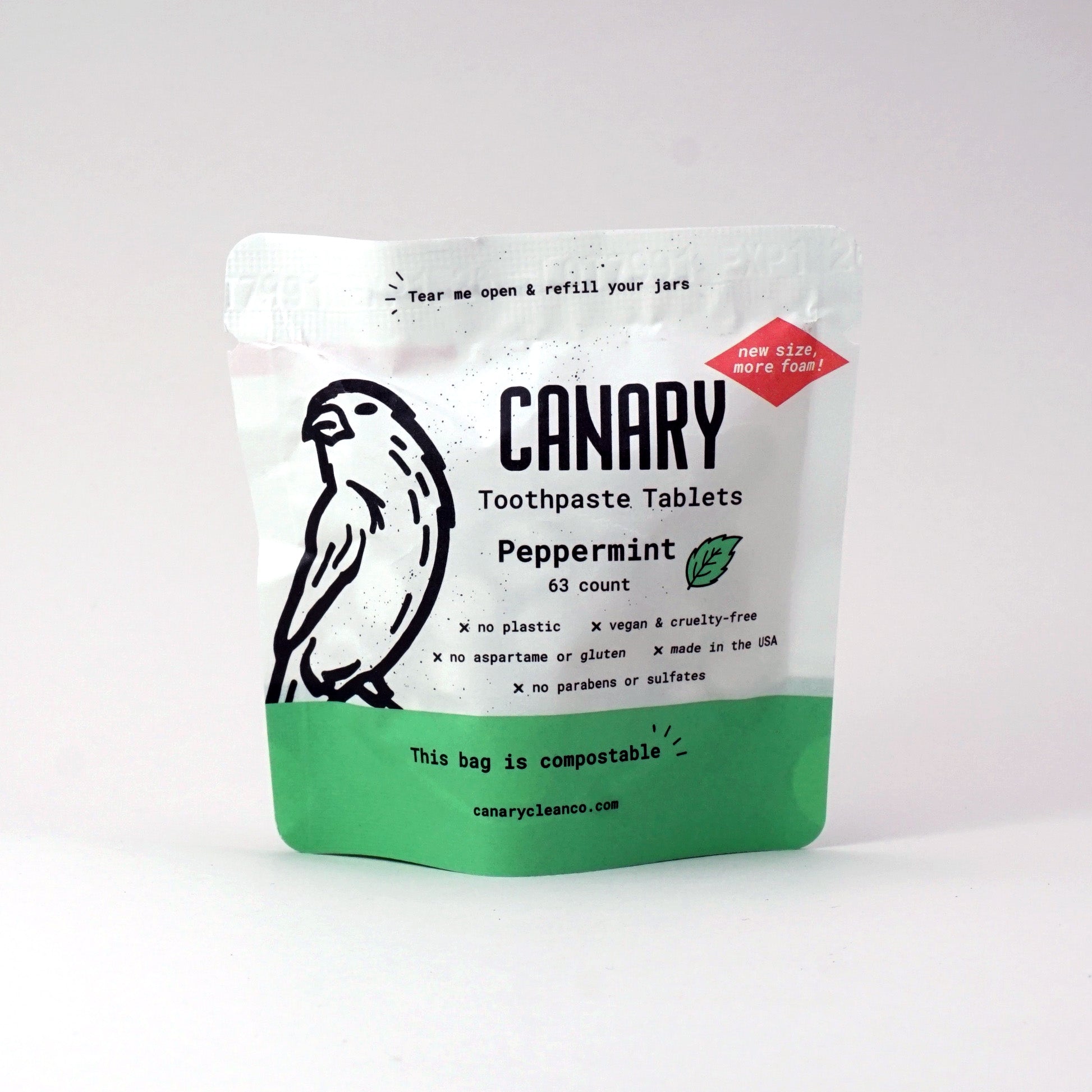 Peppermint Toothpaste Tablets by Canary