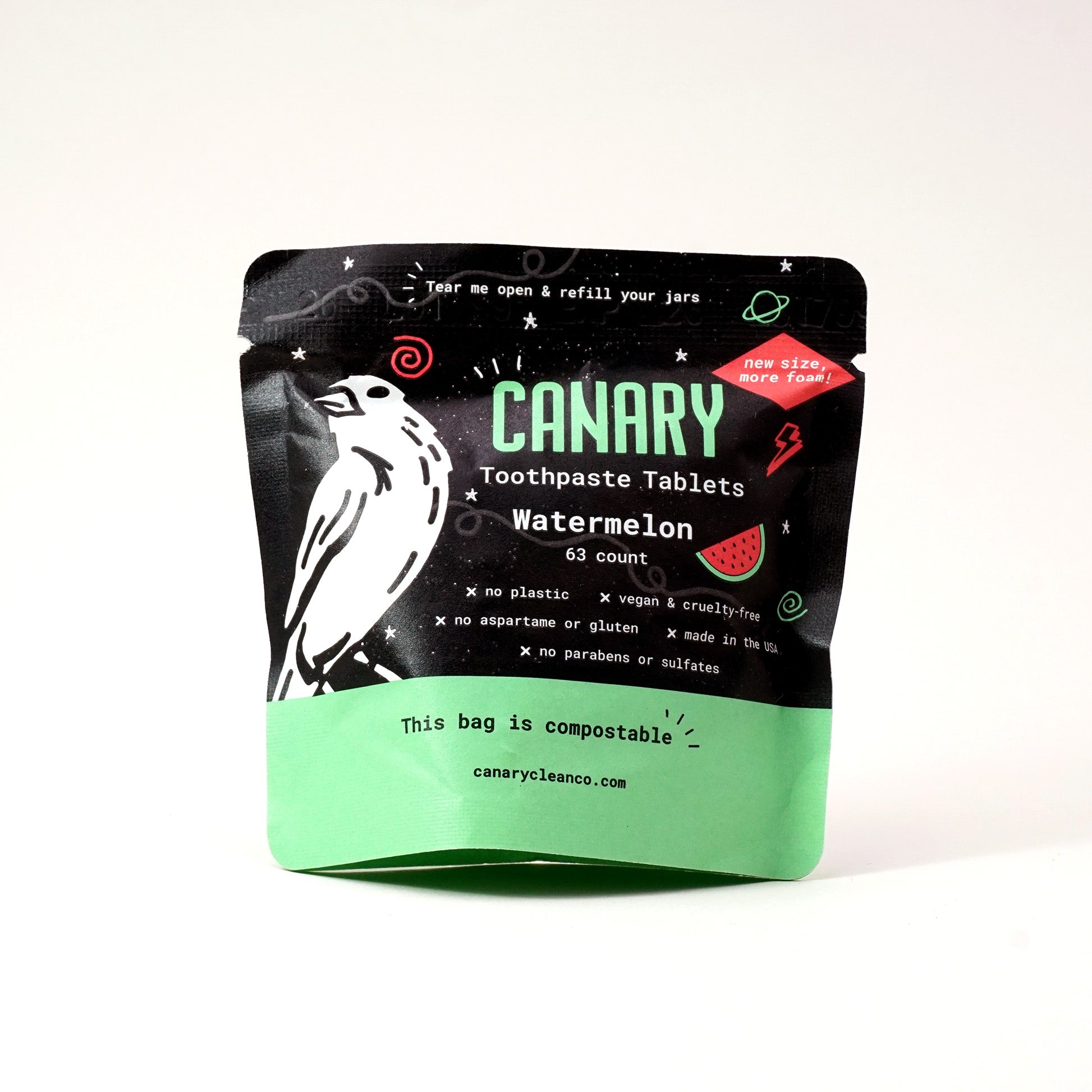 Watermelon Toothpaste Tablets by Canary