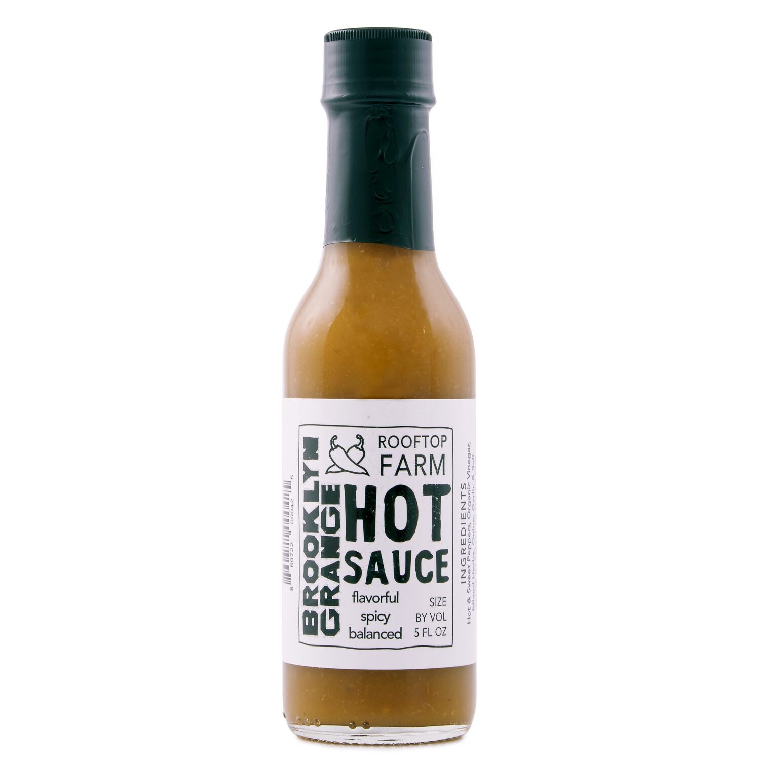 Brooklyn Grange Hot Sauce (Green) Bottles - 12 bottles x 5 oz by Farm2Me