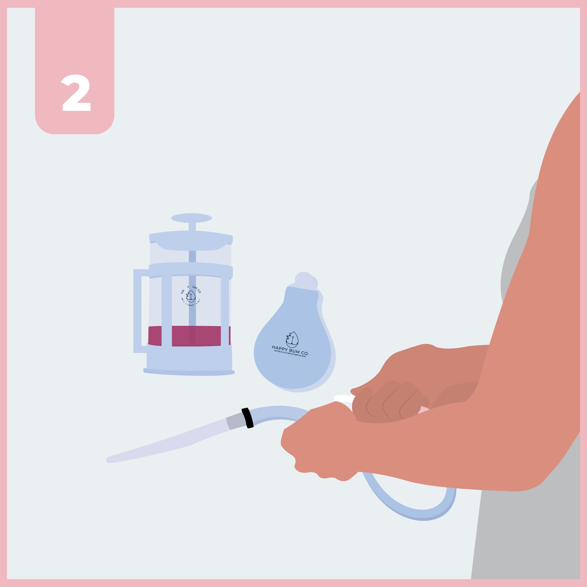 Happy Bum Bulb - Enema Bulb Implant Kit