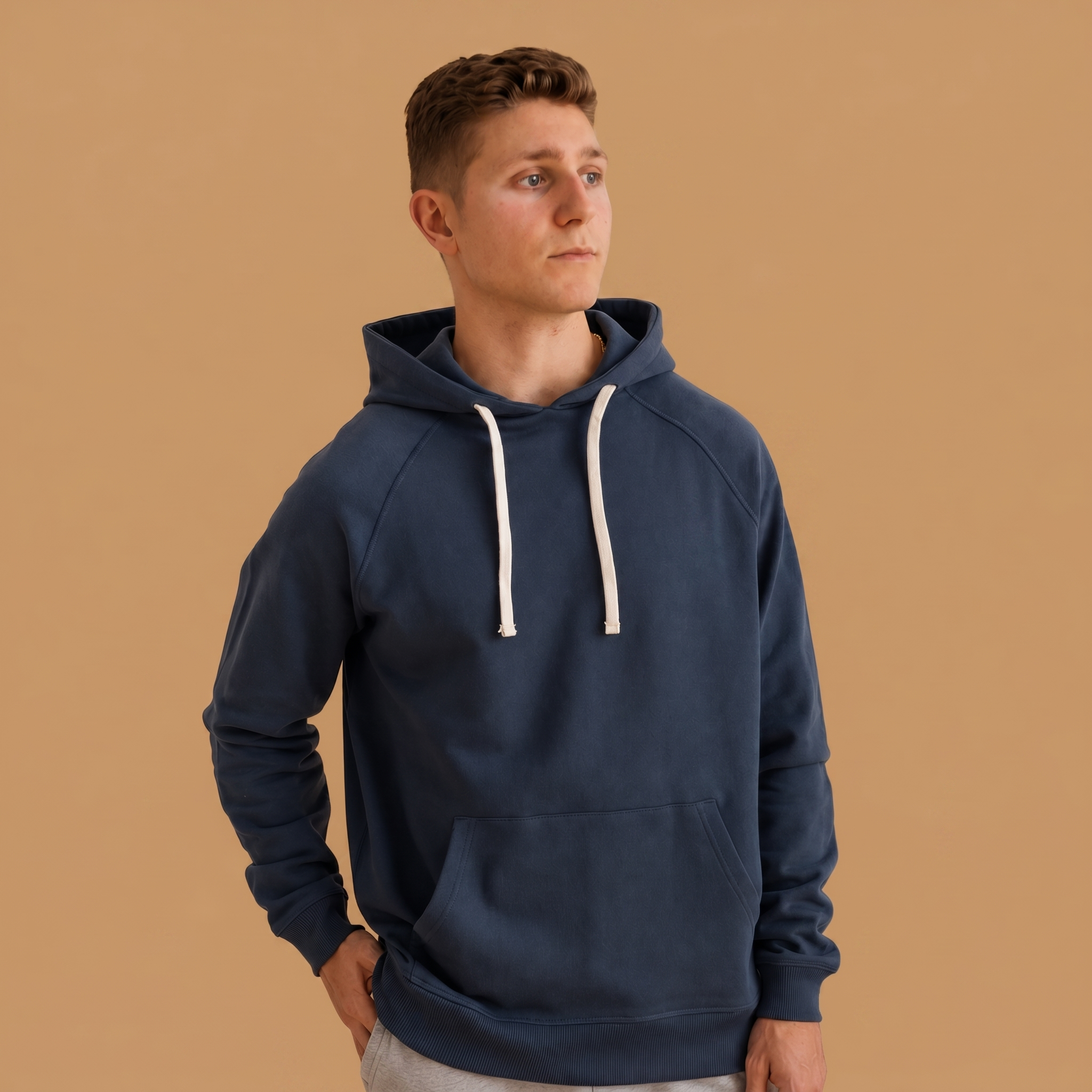 Men's Organic Cotton Midweight Raglan Hoodie