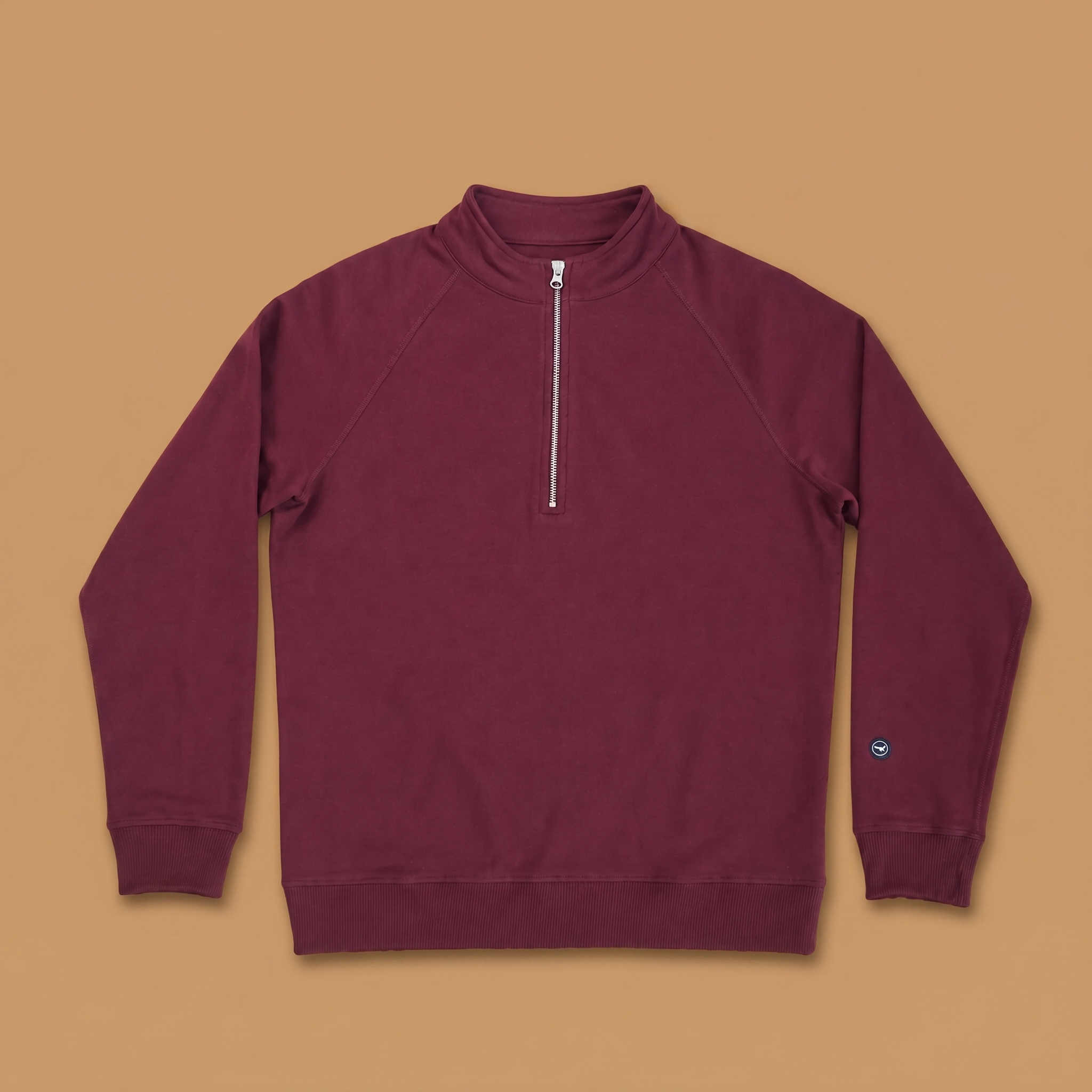 Organic Cotton Midweight Raglan Quarterzip