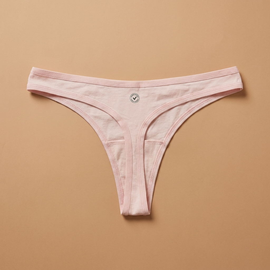 Organic Cotton Thong - Jet Black