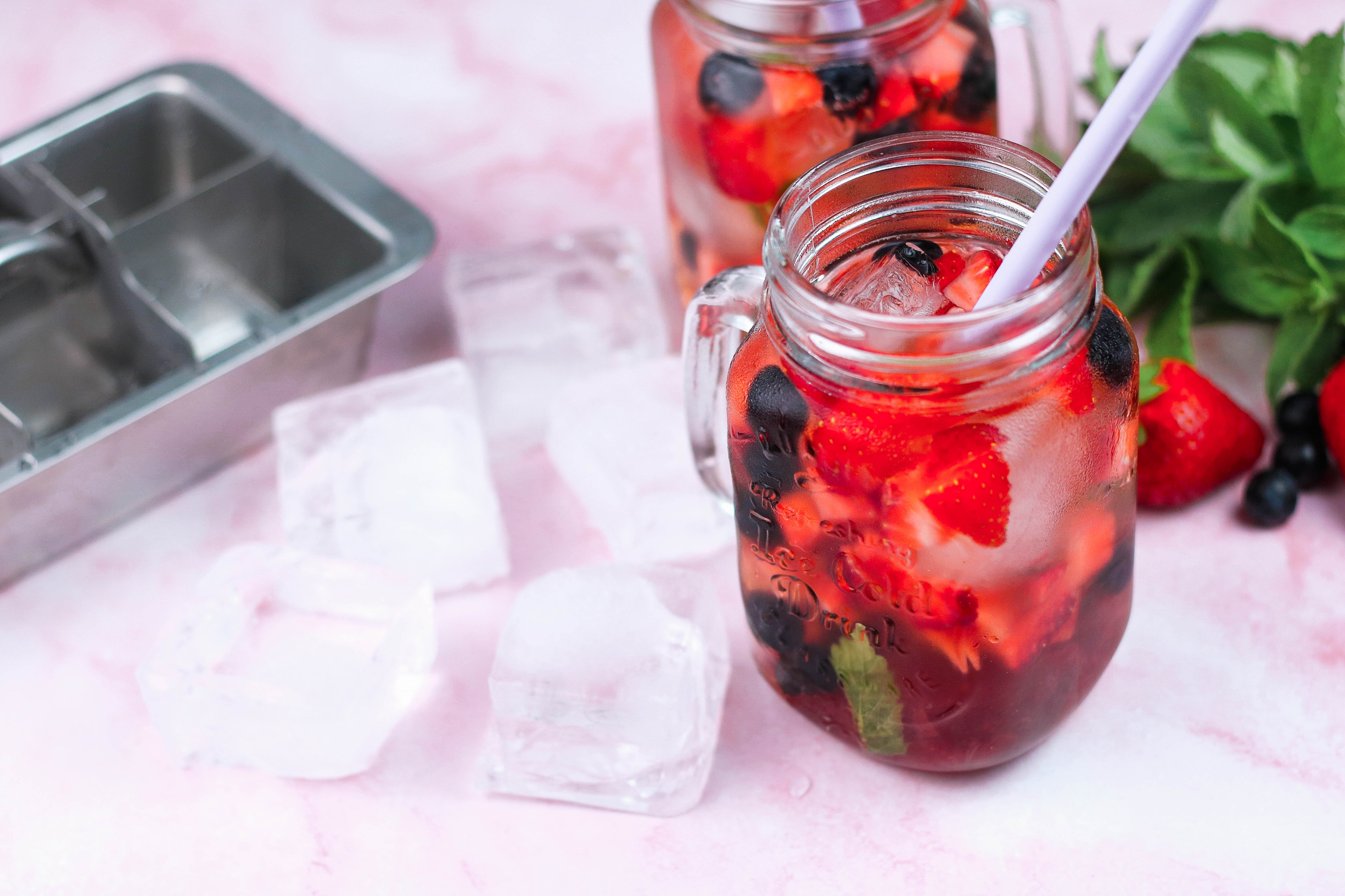 Ecozoi Stainless Steel Ice Cube Trays with Easy Release, 2 Pack, 12 Large Cubes by ecozoi