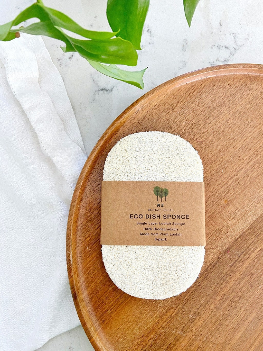 Eco Dish Sponges: Single Layer 3-Pack