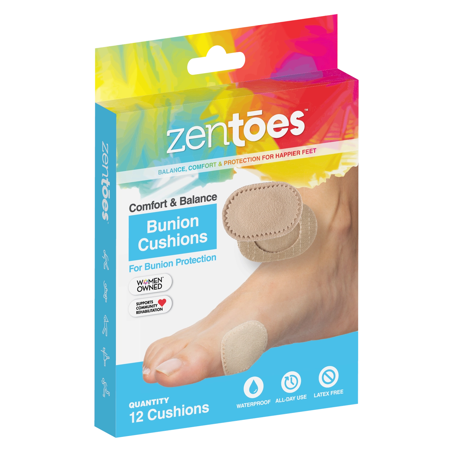 Bunion Protector Cushions - 12 Pack by ZenToes