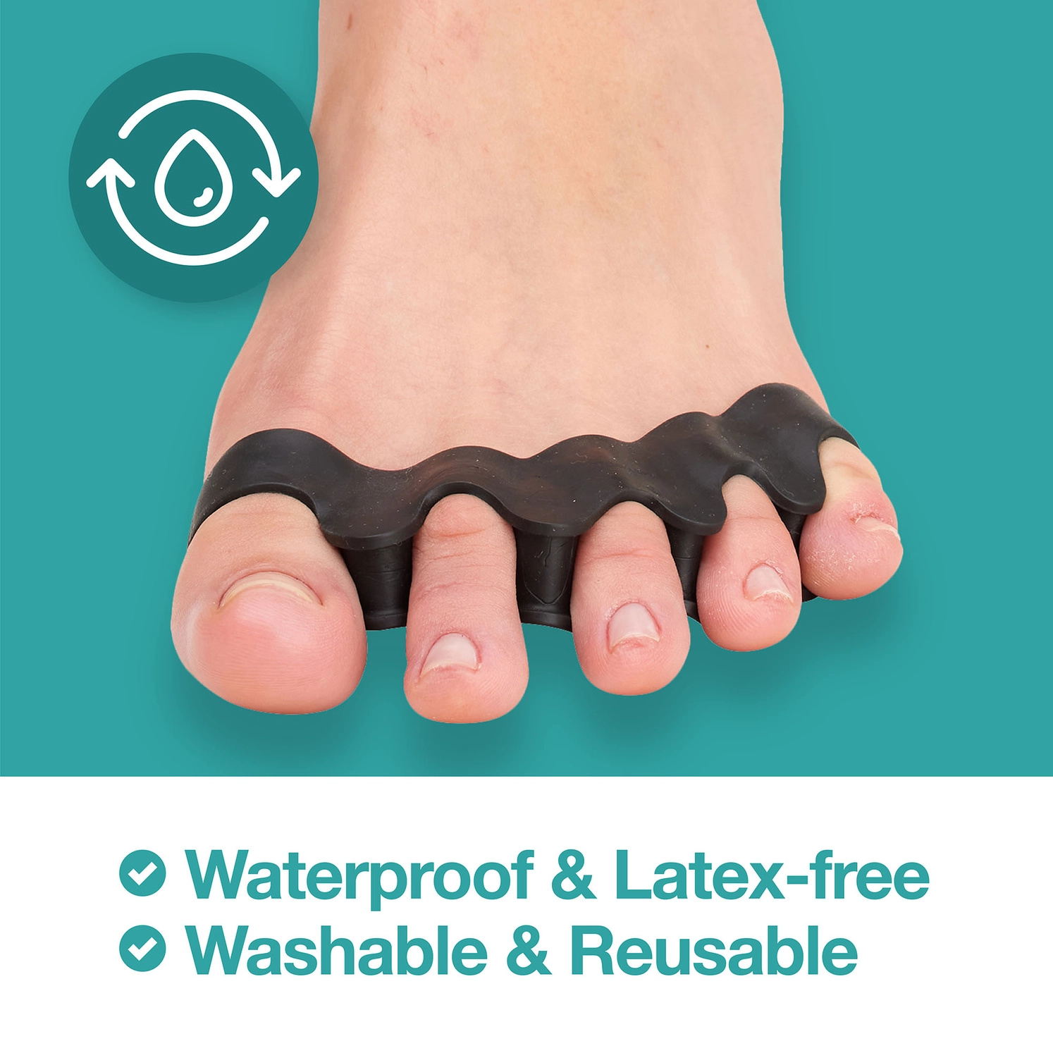 Silicone Toe Spacers for Correct Toe Alignment - 1 Pair by ZenToes